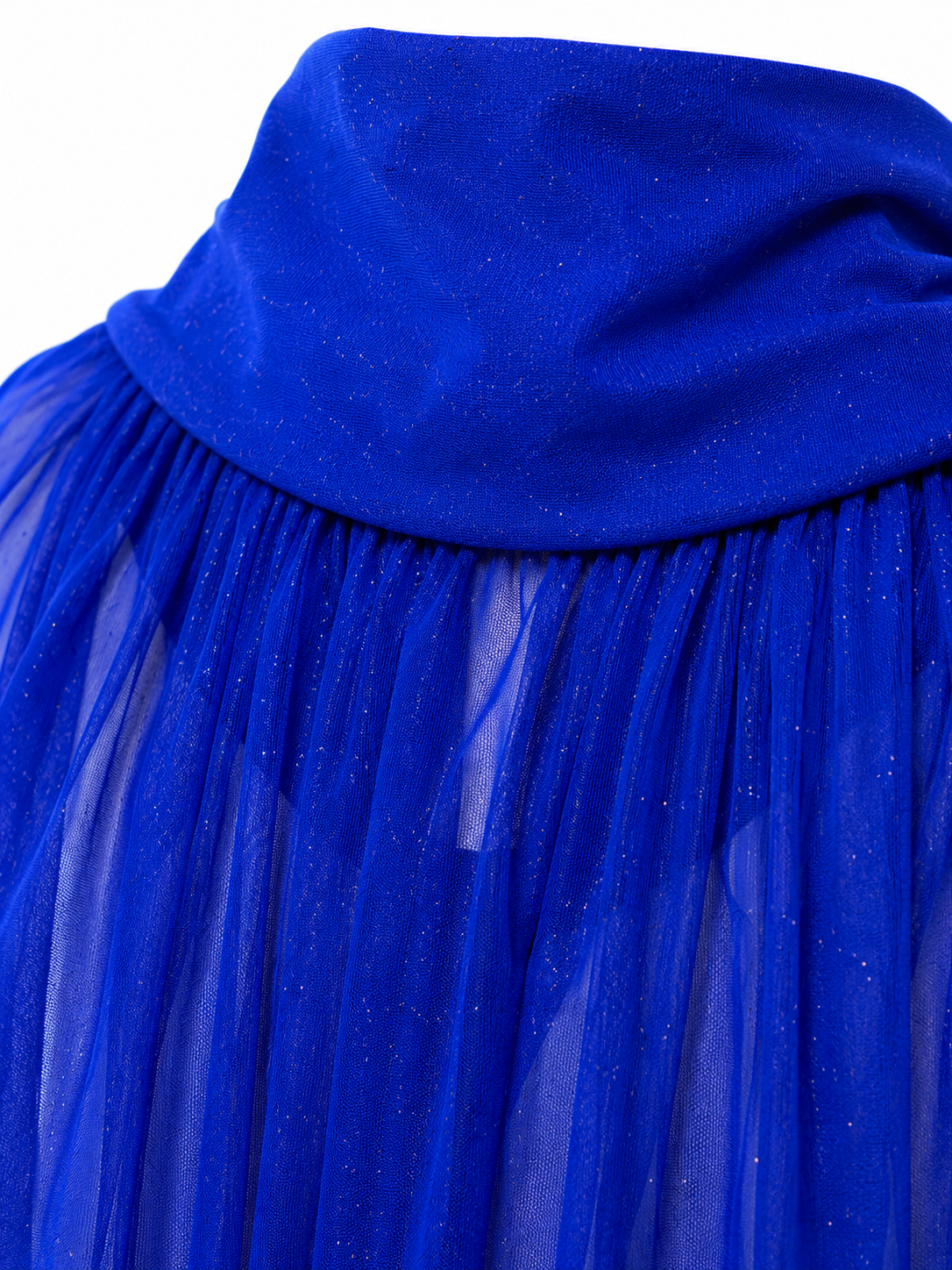 Camicia Collo Alto Giromanica Blu Elettrico