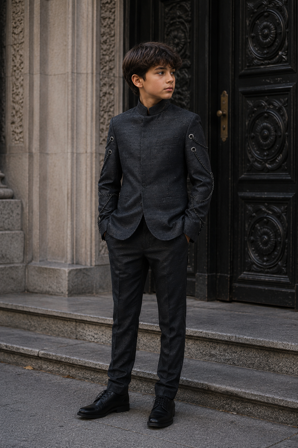 Children's Jacket GENESIS - Black Chant chain