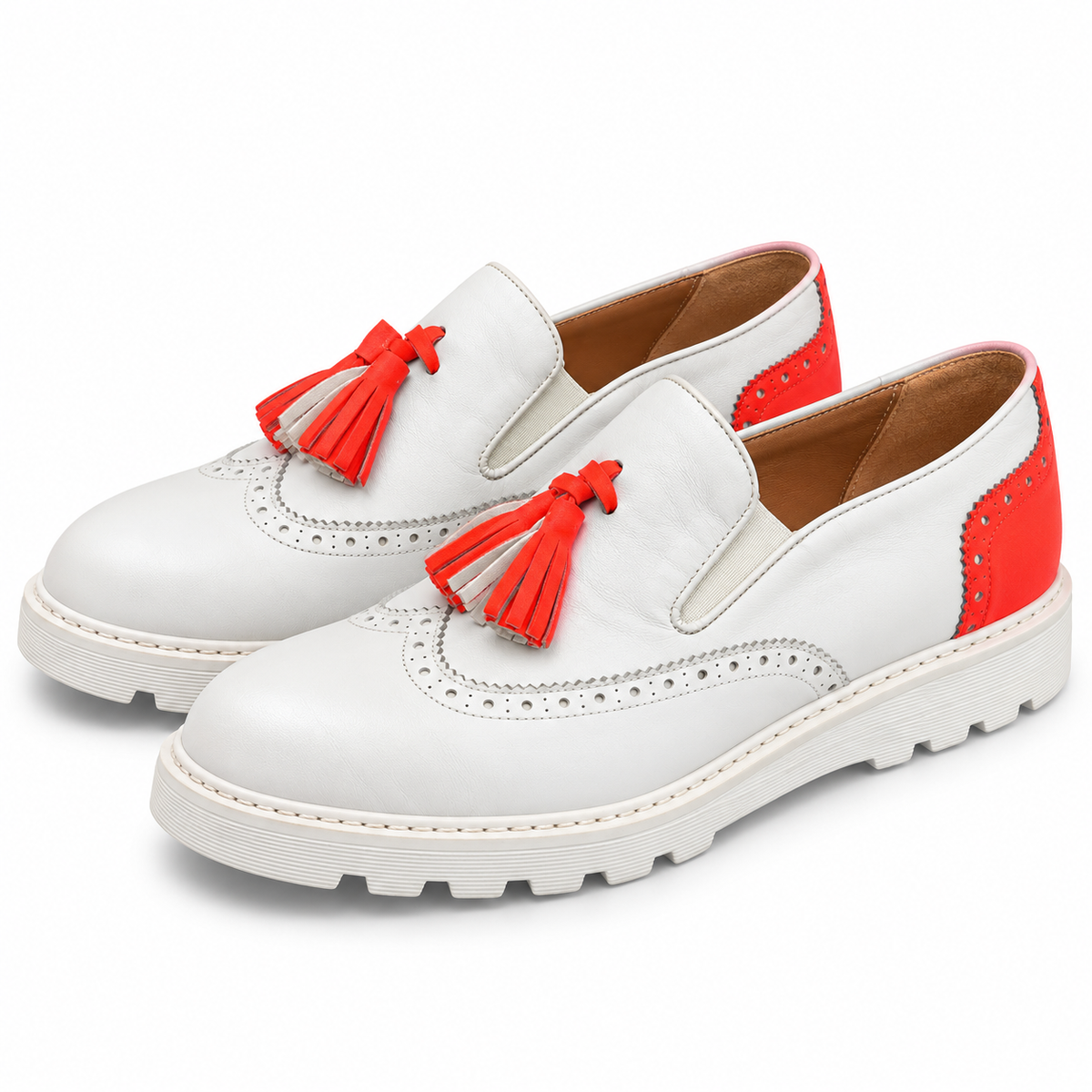 Zapato DYLAN - Blanco/Naranja fluo