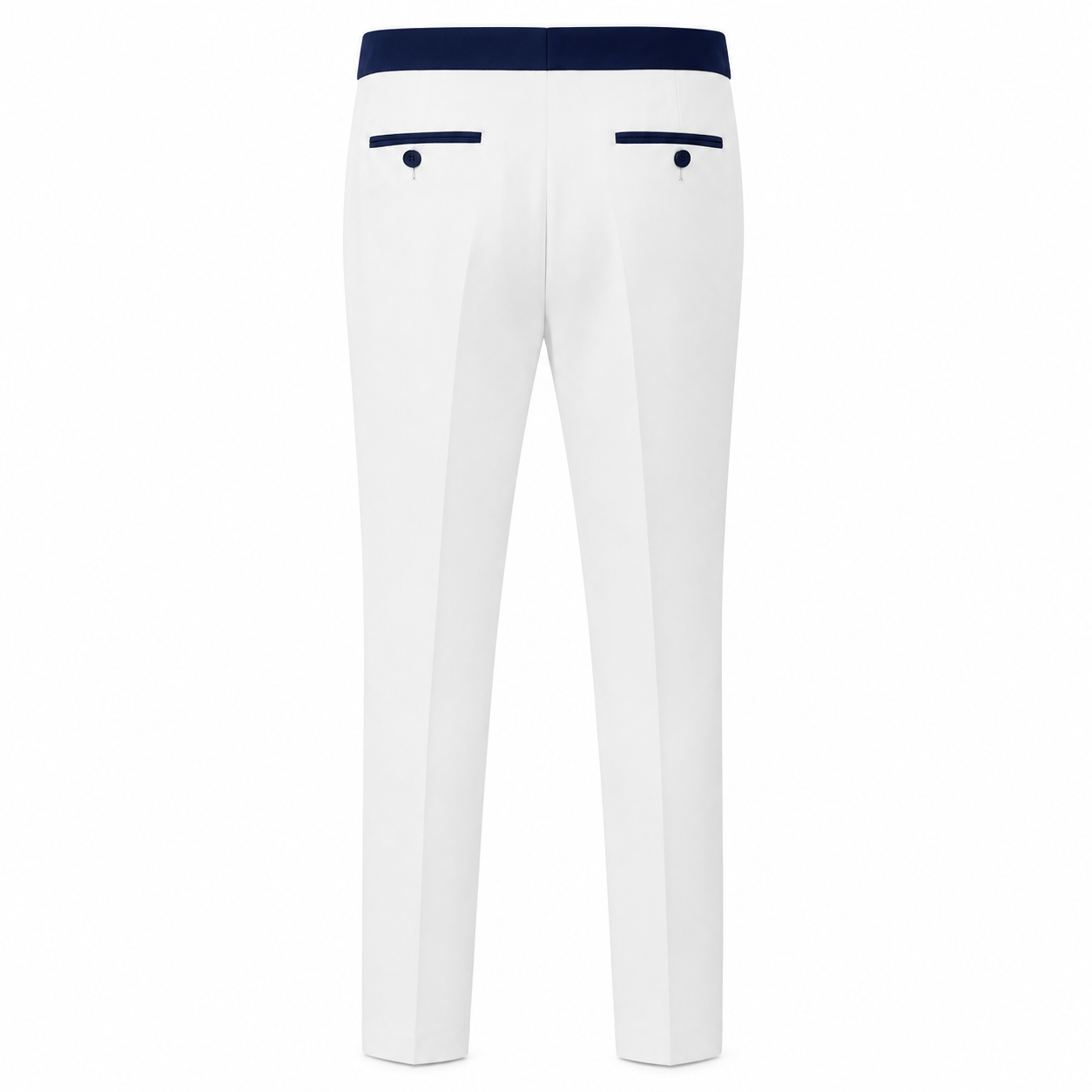 Pantalon PRINCE - Blanc/Bleu