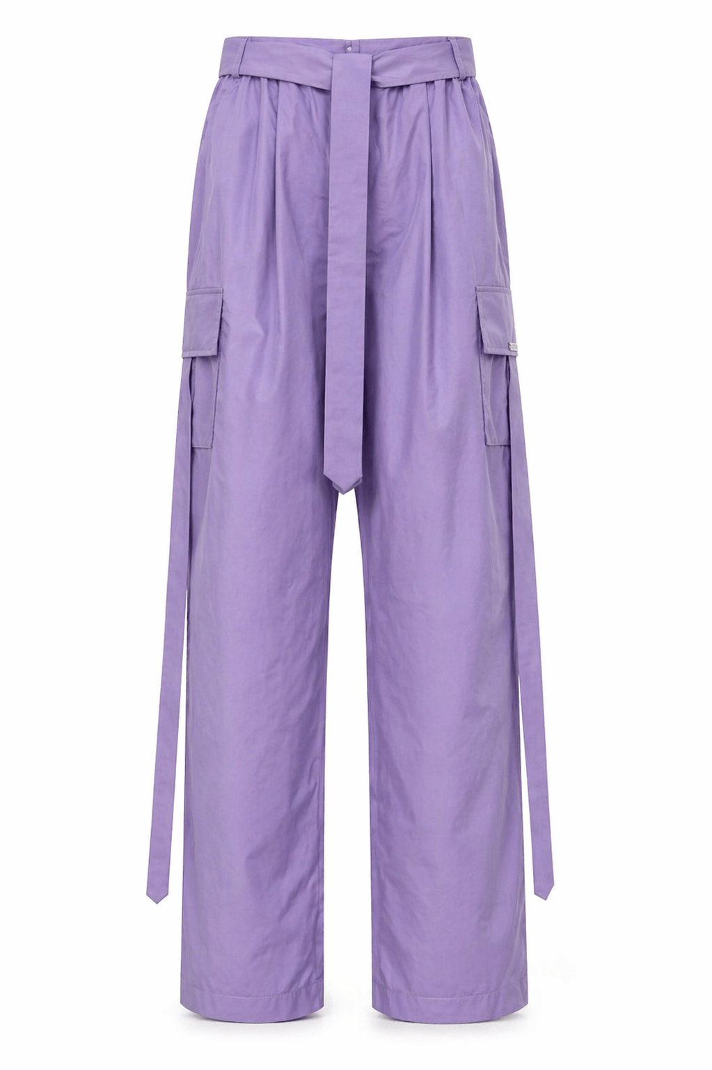 Pantalone Cargo in Nylon Lilla
