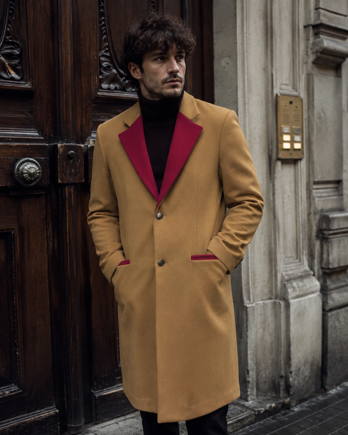 Cappotto Bale Beige Red
