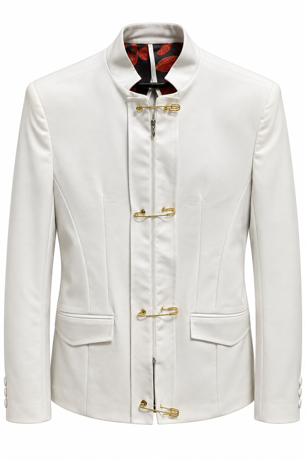Veste GENESIS - Broche large bande blanche