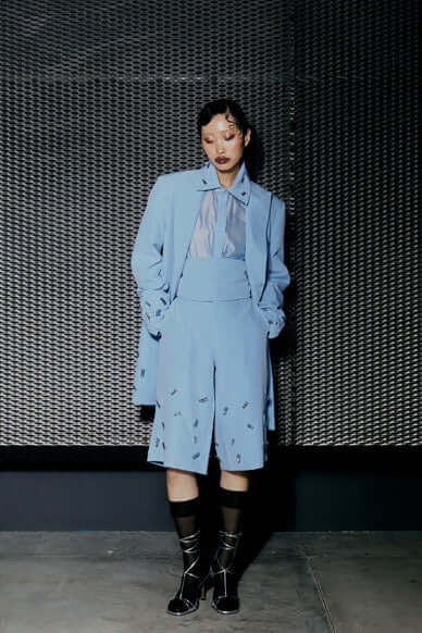 Bermuda Azzurro con Pietre