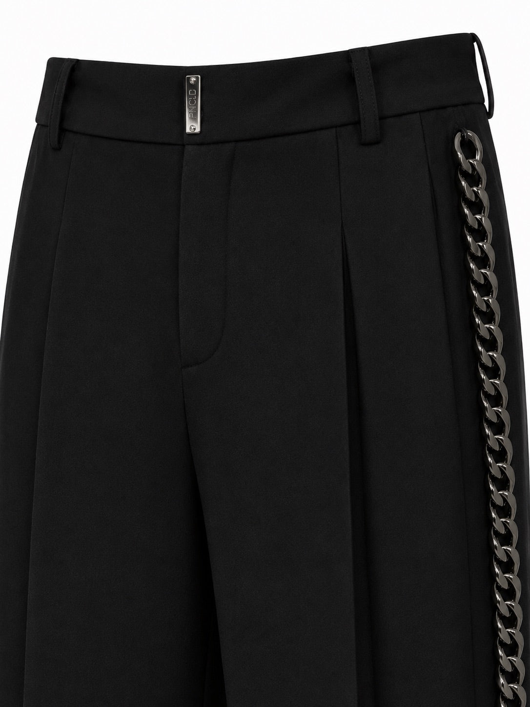 Pantalone Palazzo Nero con Catena