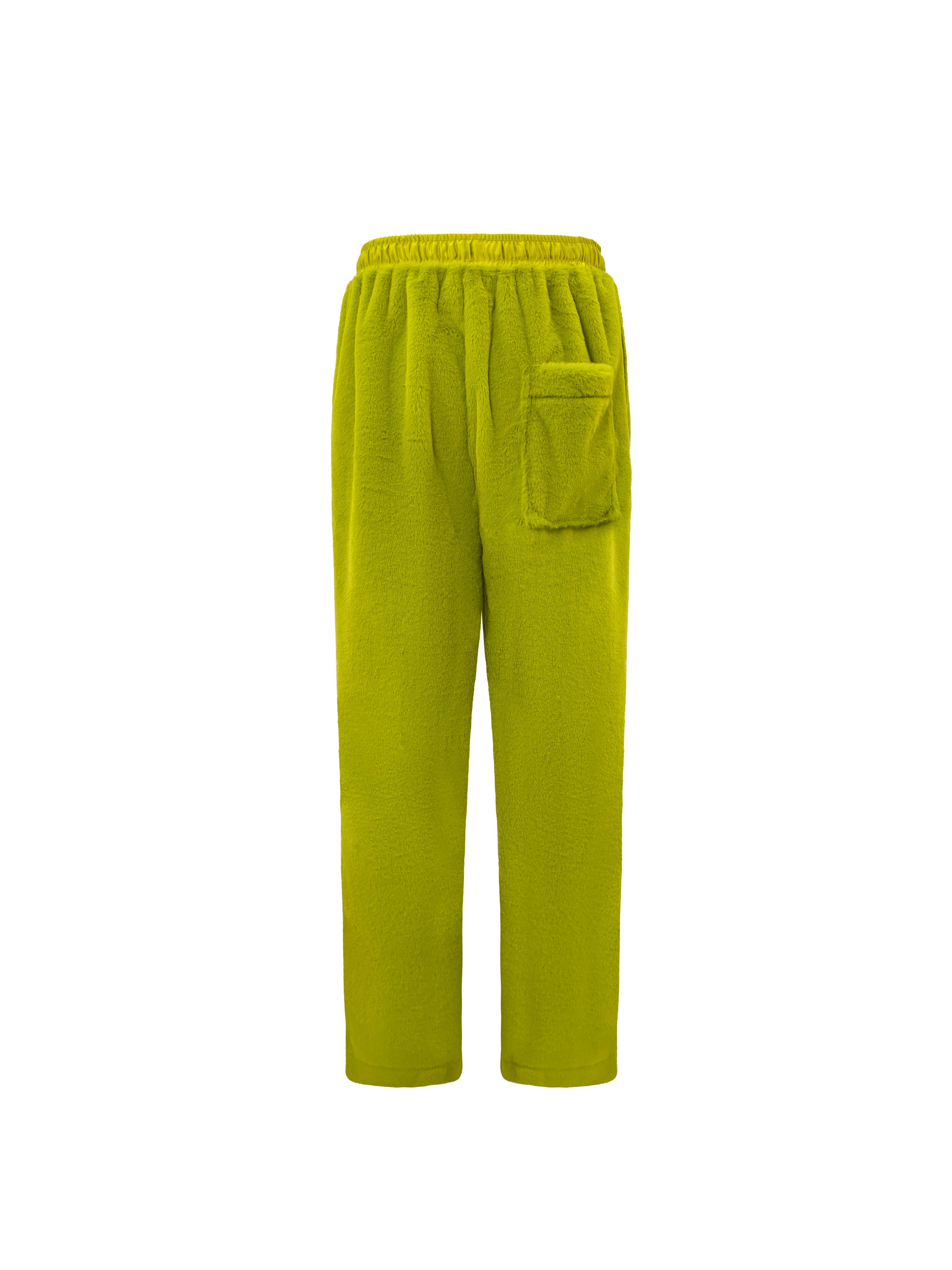 Pantalone Cargo Pelliccia Verde Acido RETRO