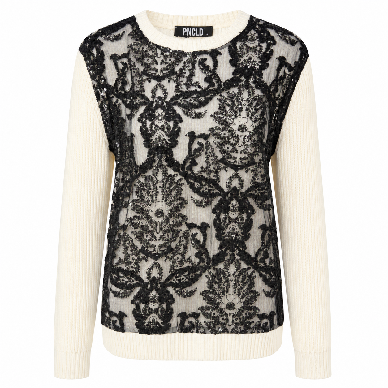Maglione Rolling Stones White Tulle