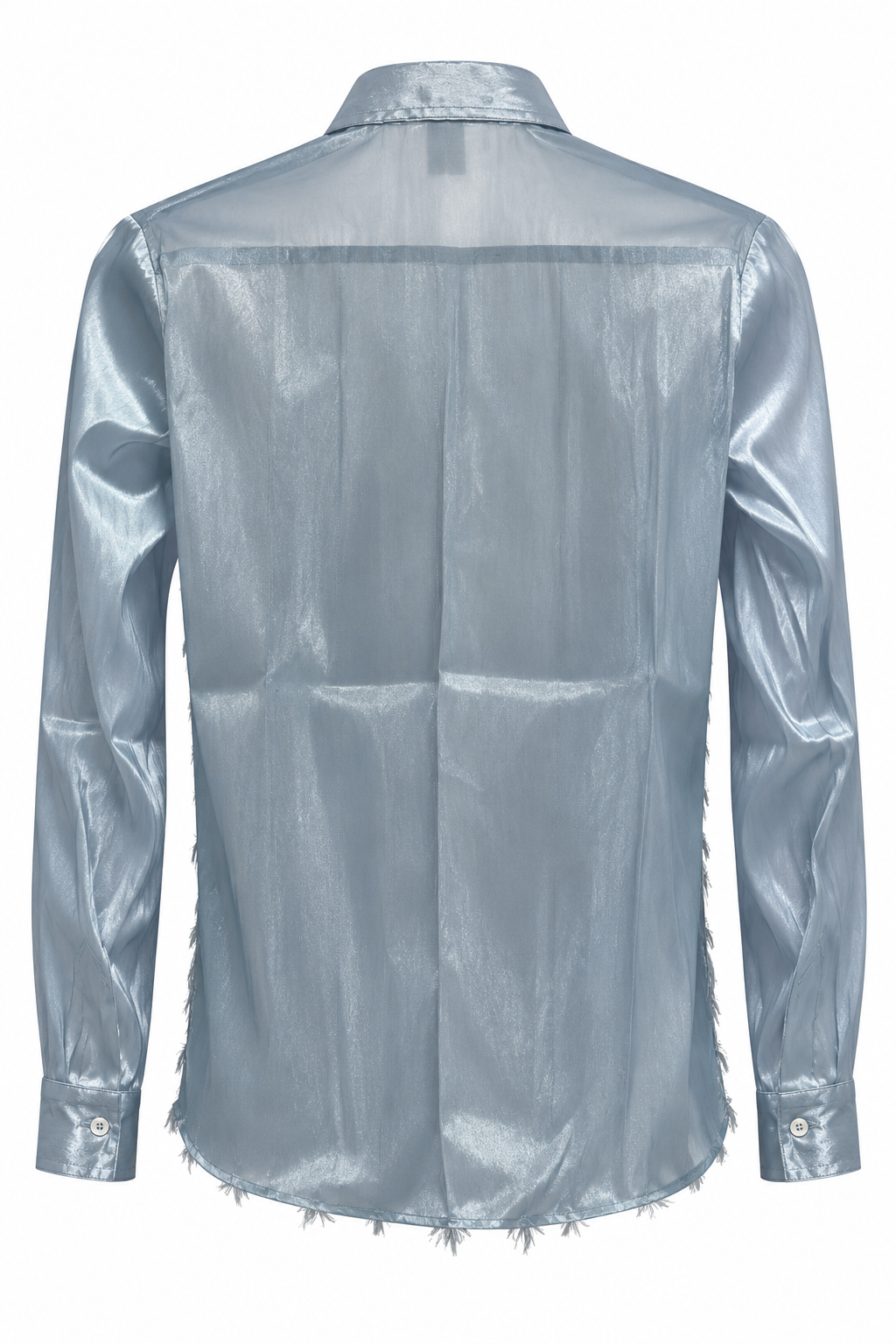 Camicia MANESKIN - Trasparent Feather Sky Blue CC
