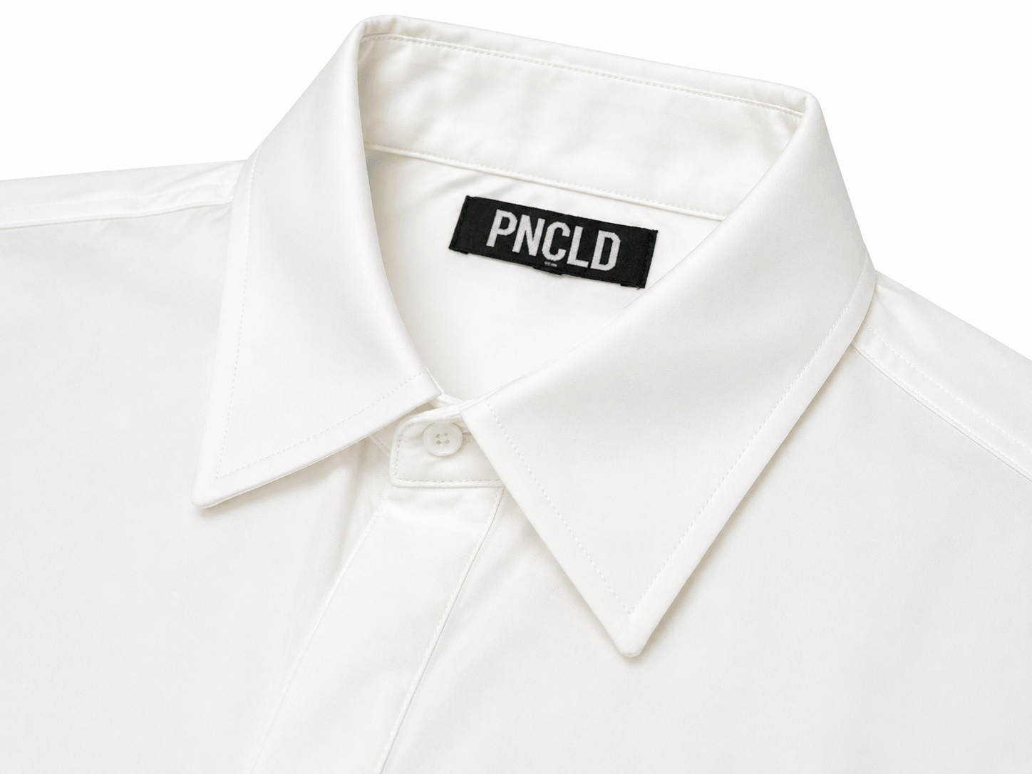 Camicia Regolare Georgette Bianca