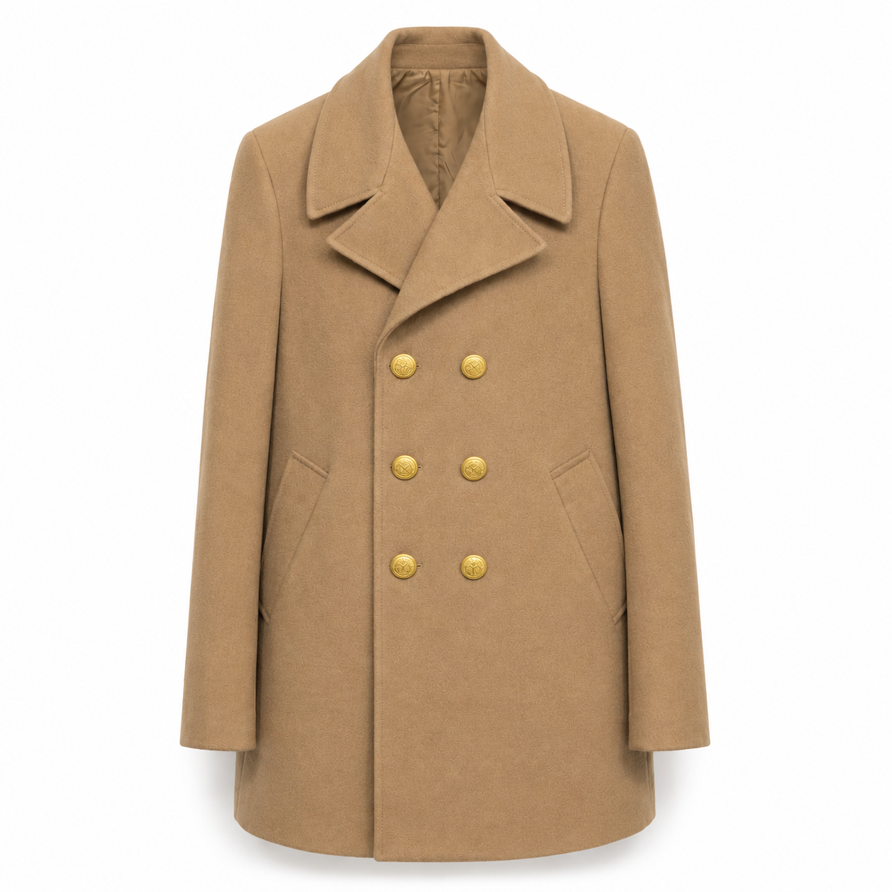 Cappotto Deep Beige Gold Buttons