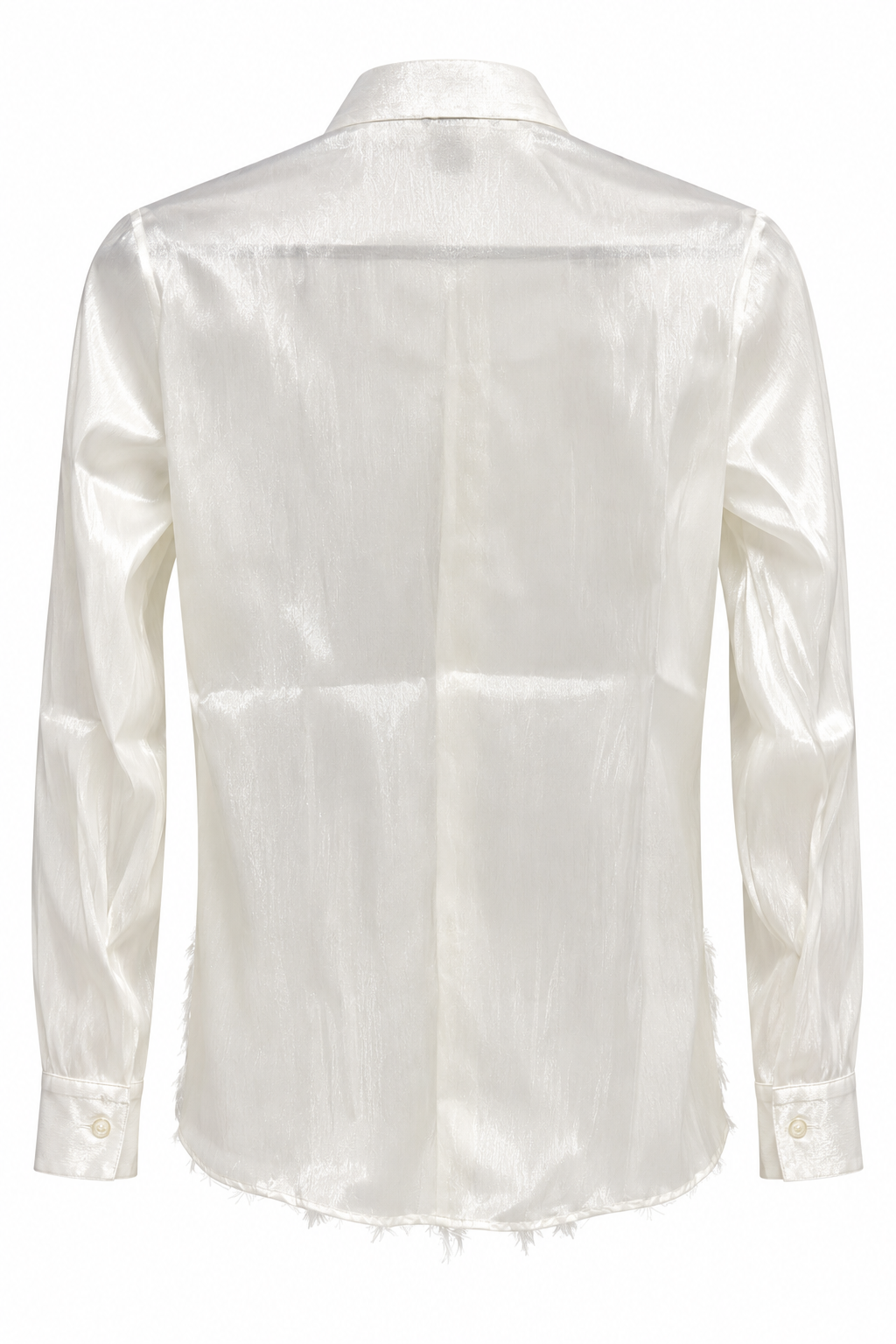 Camisa MANESKIN - Pluma Transparente Blanco CC