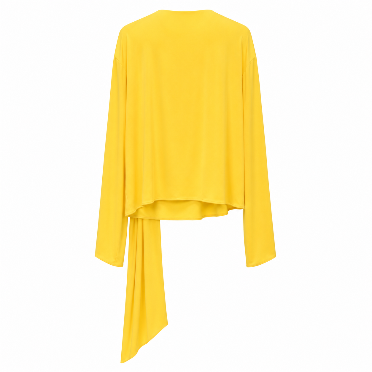 Maglia con Drappeggio Gialla