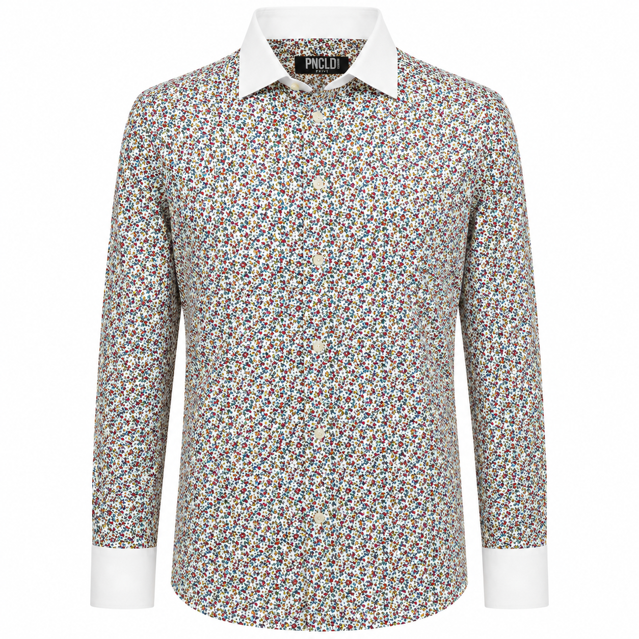 Camicia WHITESNAKE - Red Flower/White Neck