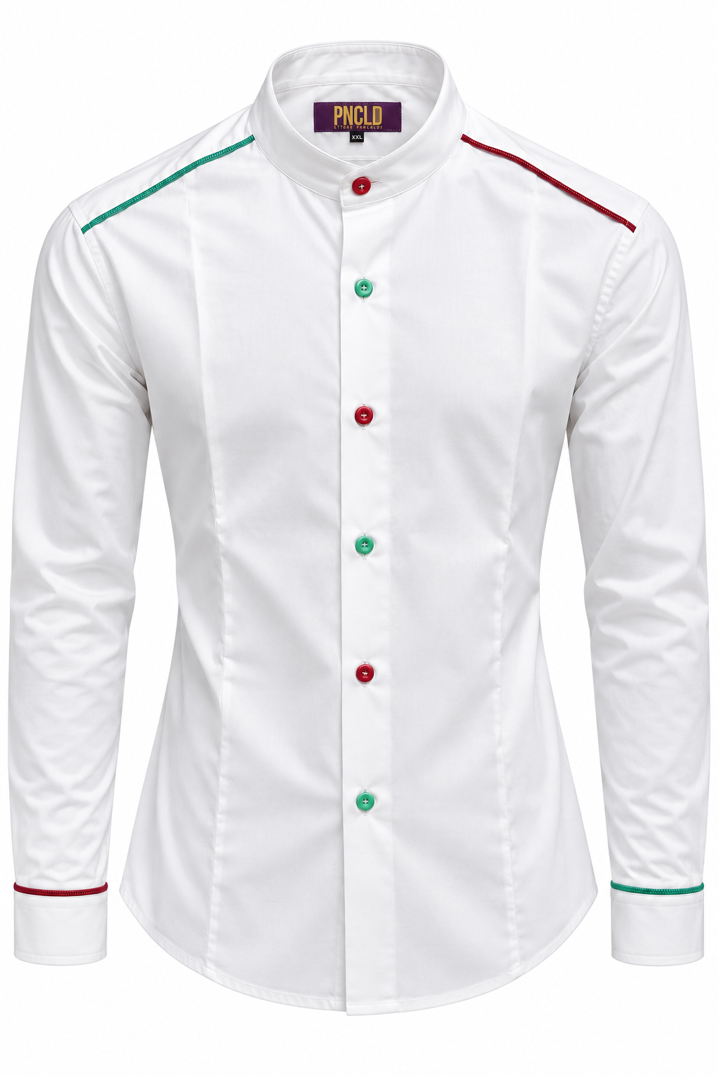 Camicia BEATLES -White/Red-Green CC