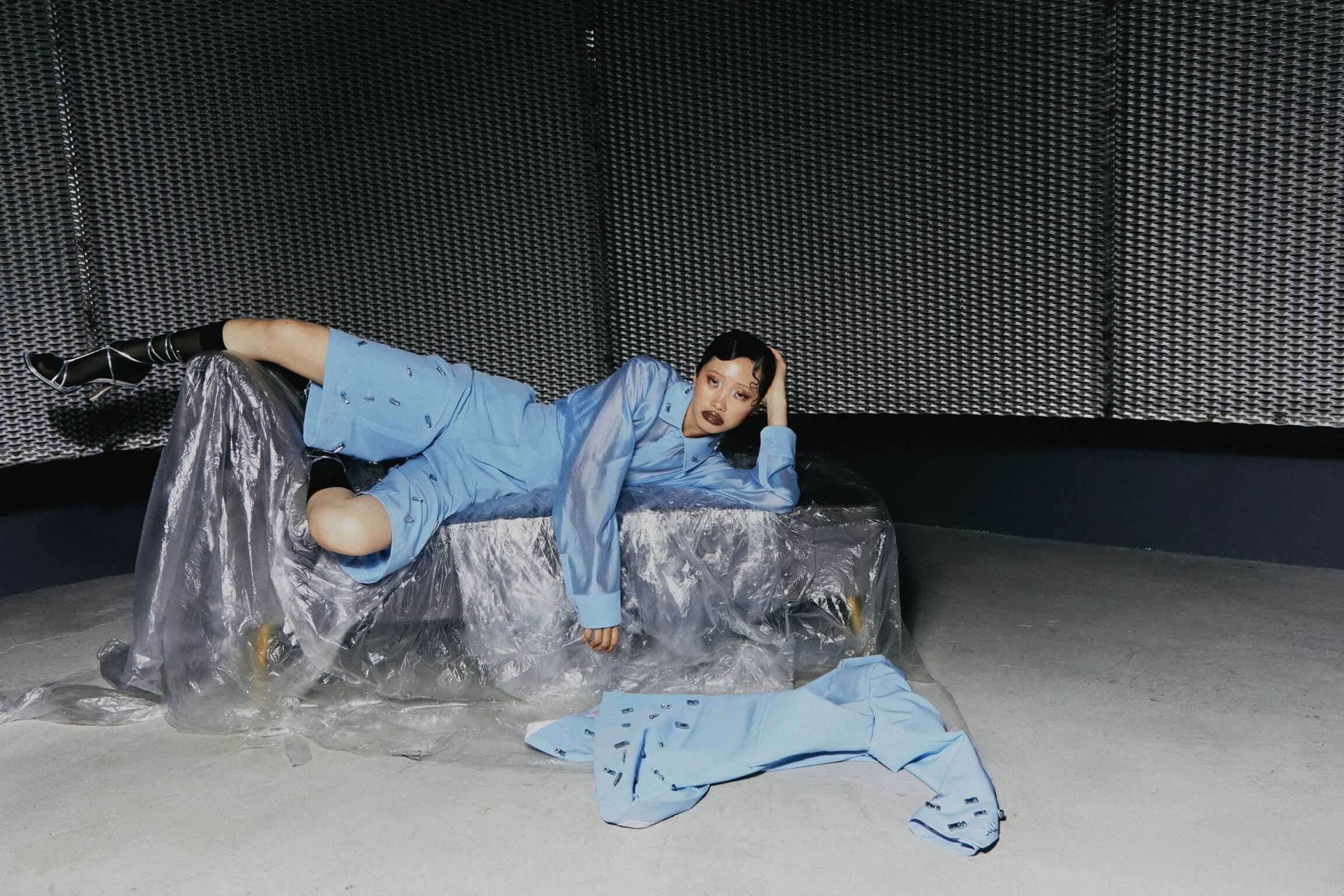 Bermuda Azzurro con Pietre