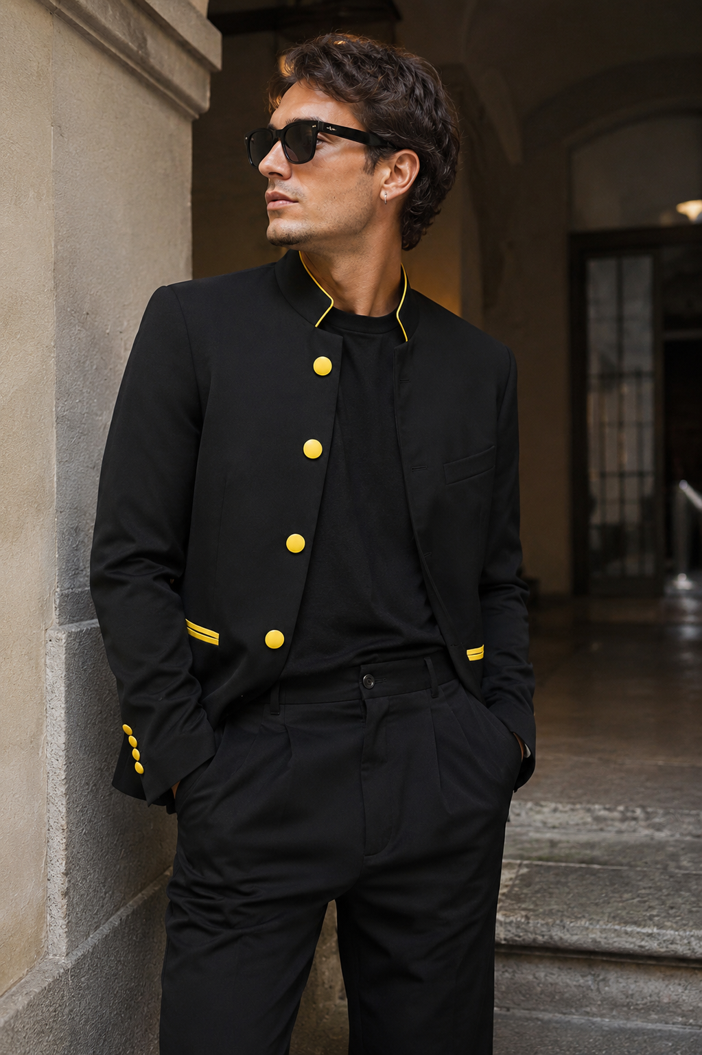 Chaqueta GENESIS - Contraste negro/amarillo