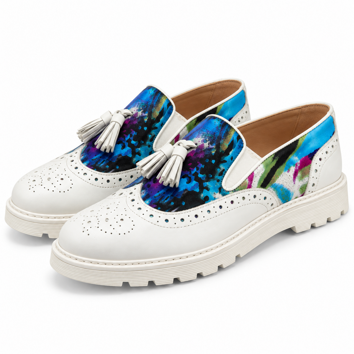 Shoe DYLAN - White/Turquoise Sketch
