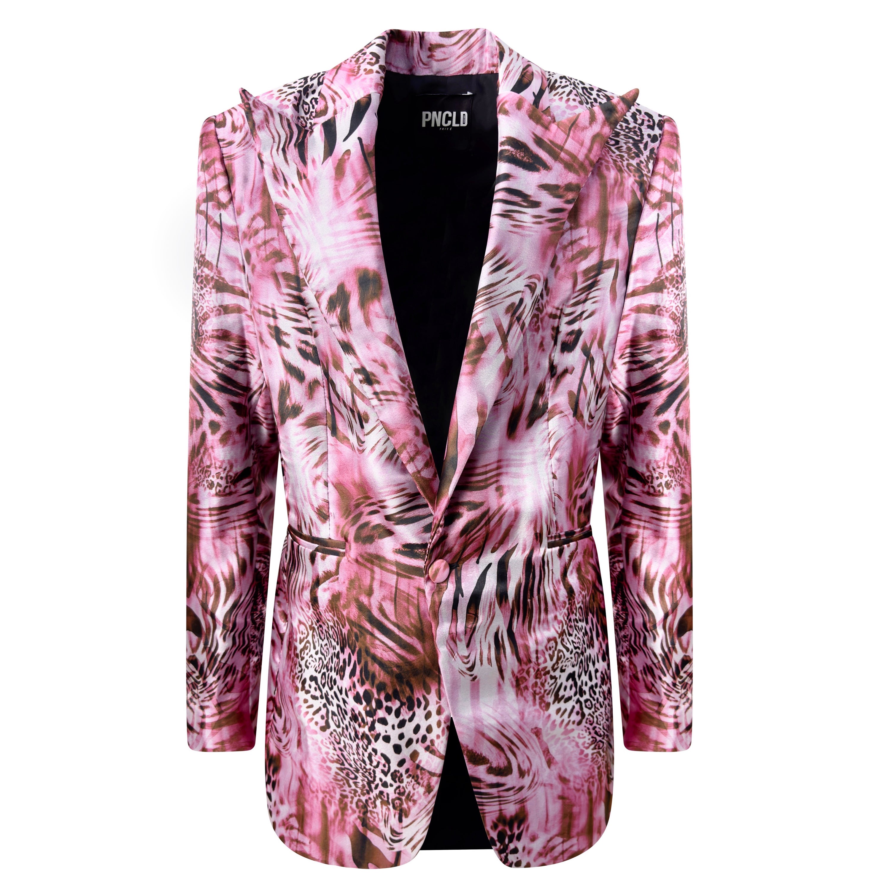 Lancia 粉紅色動物紋夾克