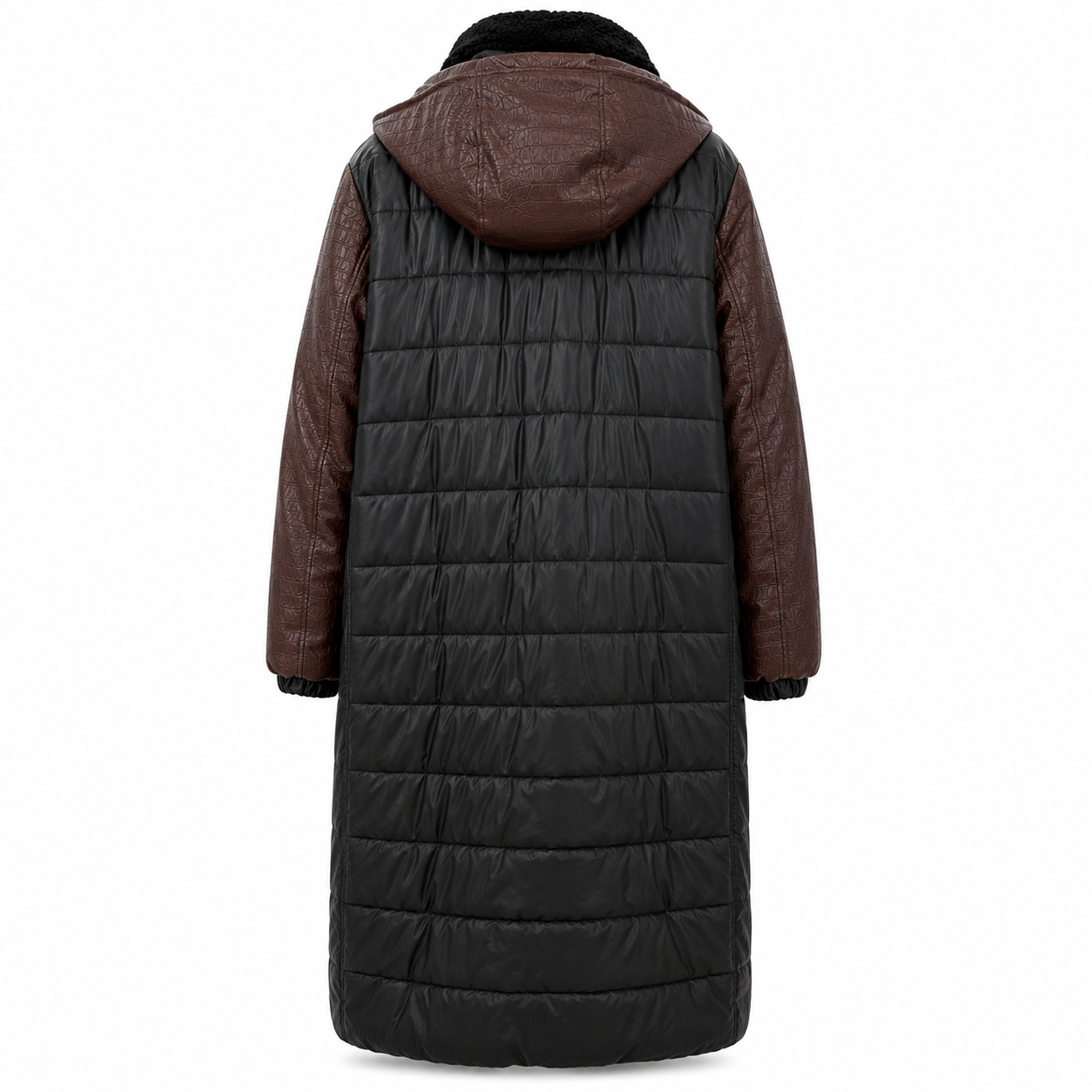 Abrigo EASTWOOD - Cuero sintético marrón negro