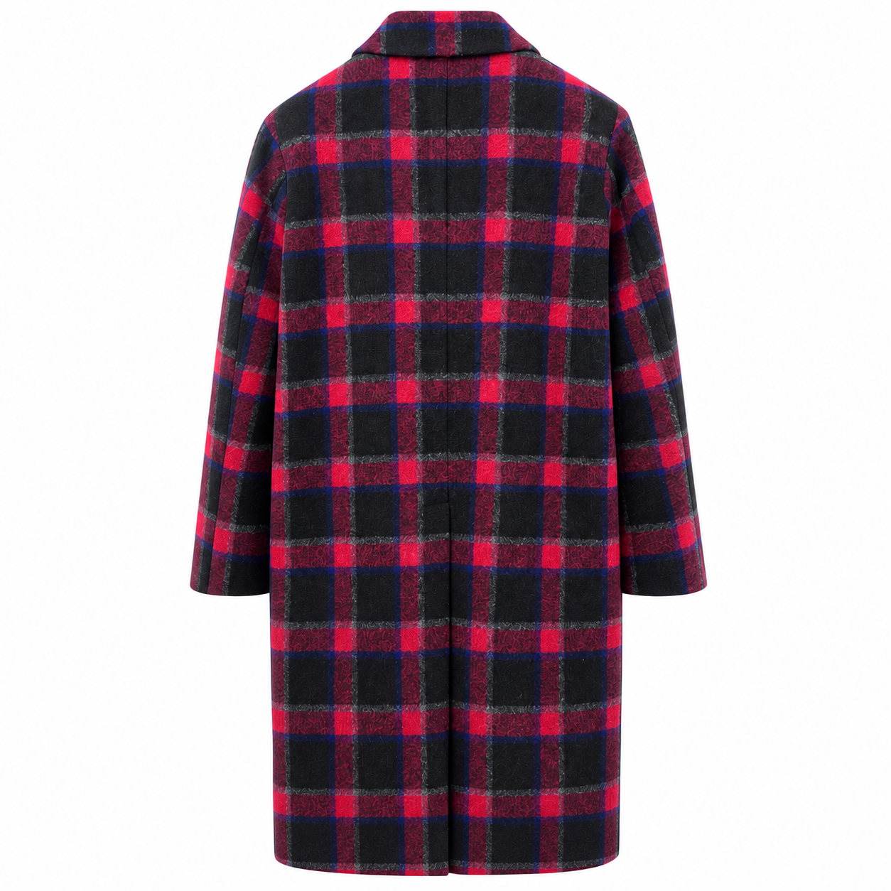 Cappotto McQueen Quadri Rosso e Nero