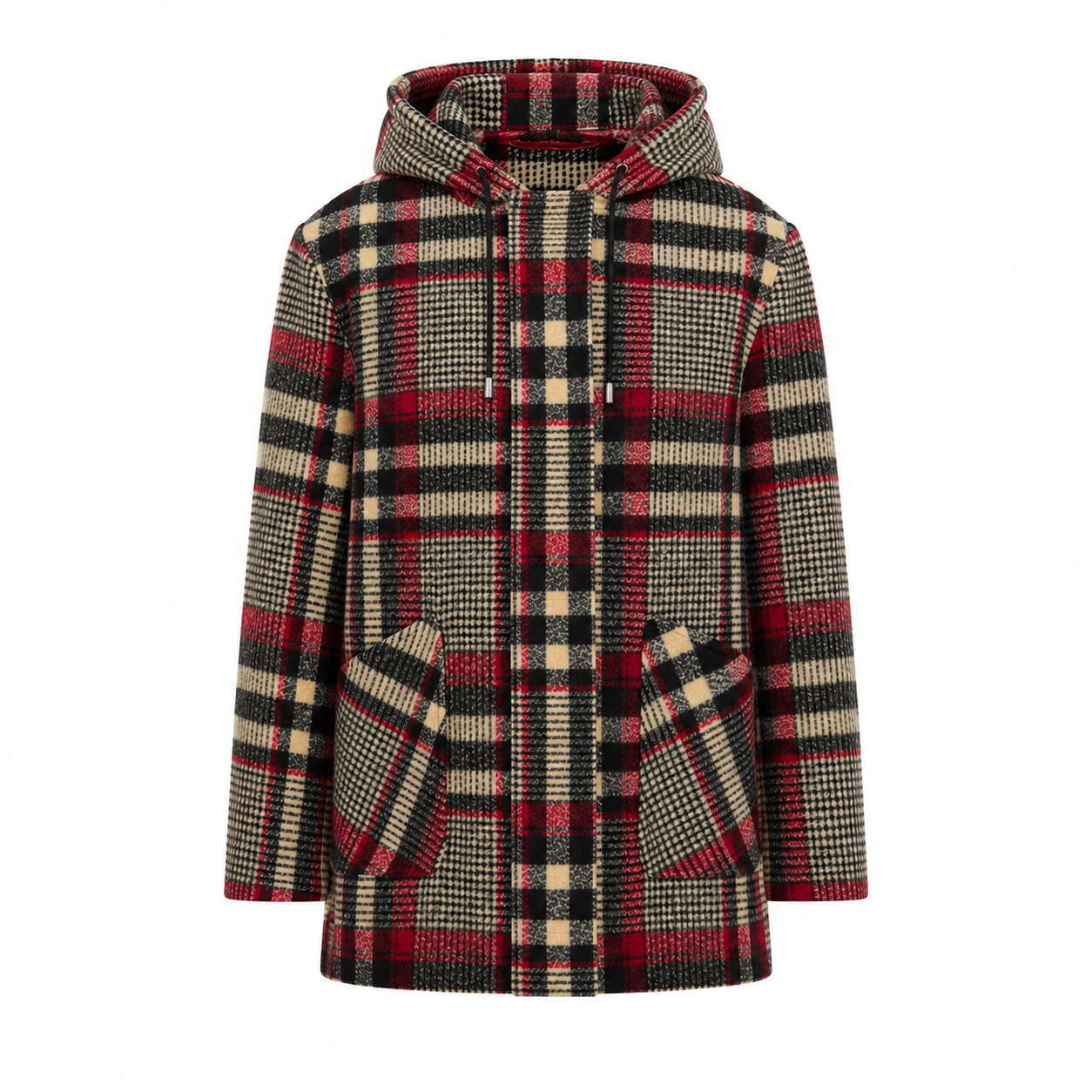 Cappotto SPORTBACK - Cream/Red/BLACK Square
