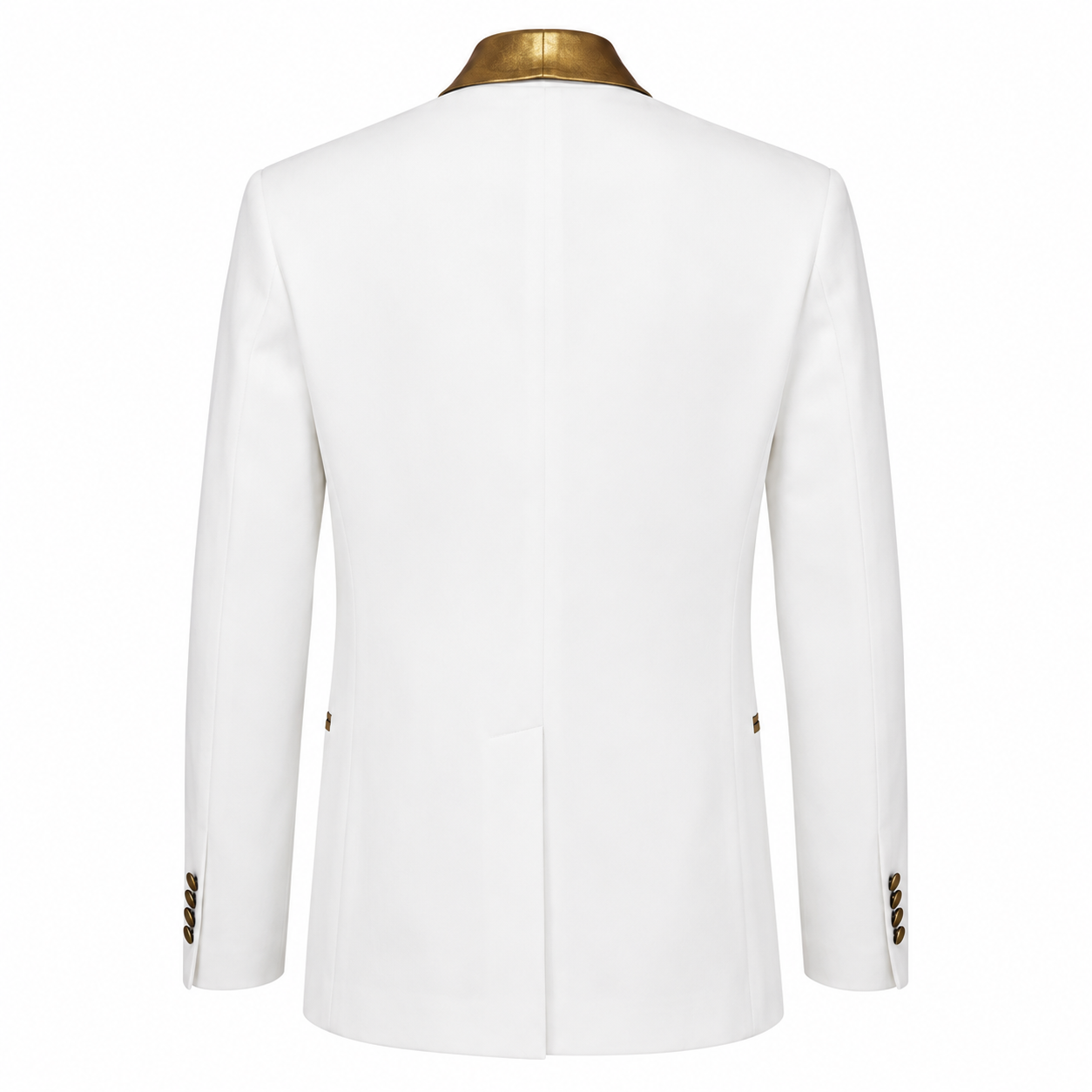 PRINCE Jacket - White/Gold Pearl
