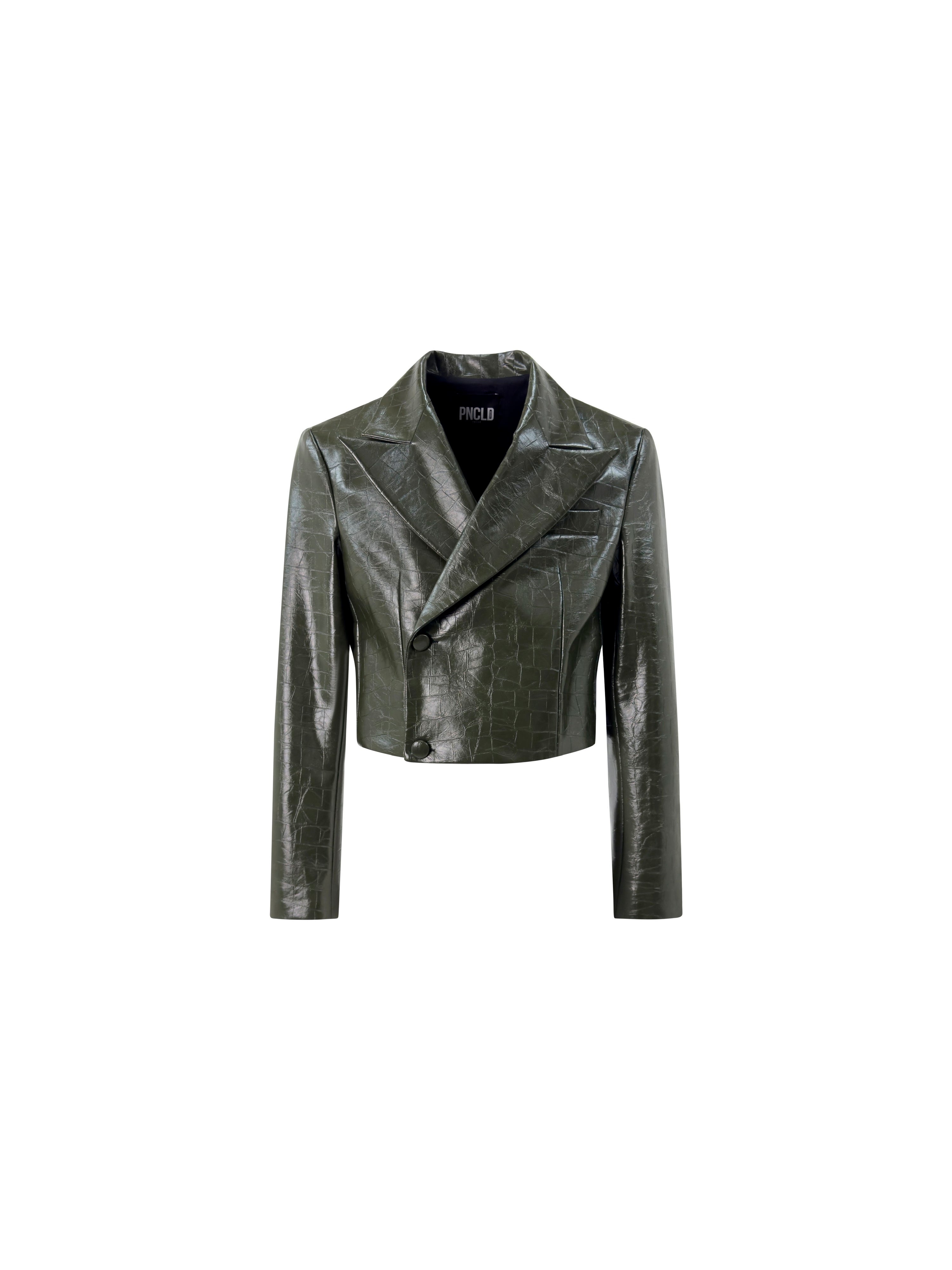 Giacca Bolero Eco Coccodrillo Verde