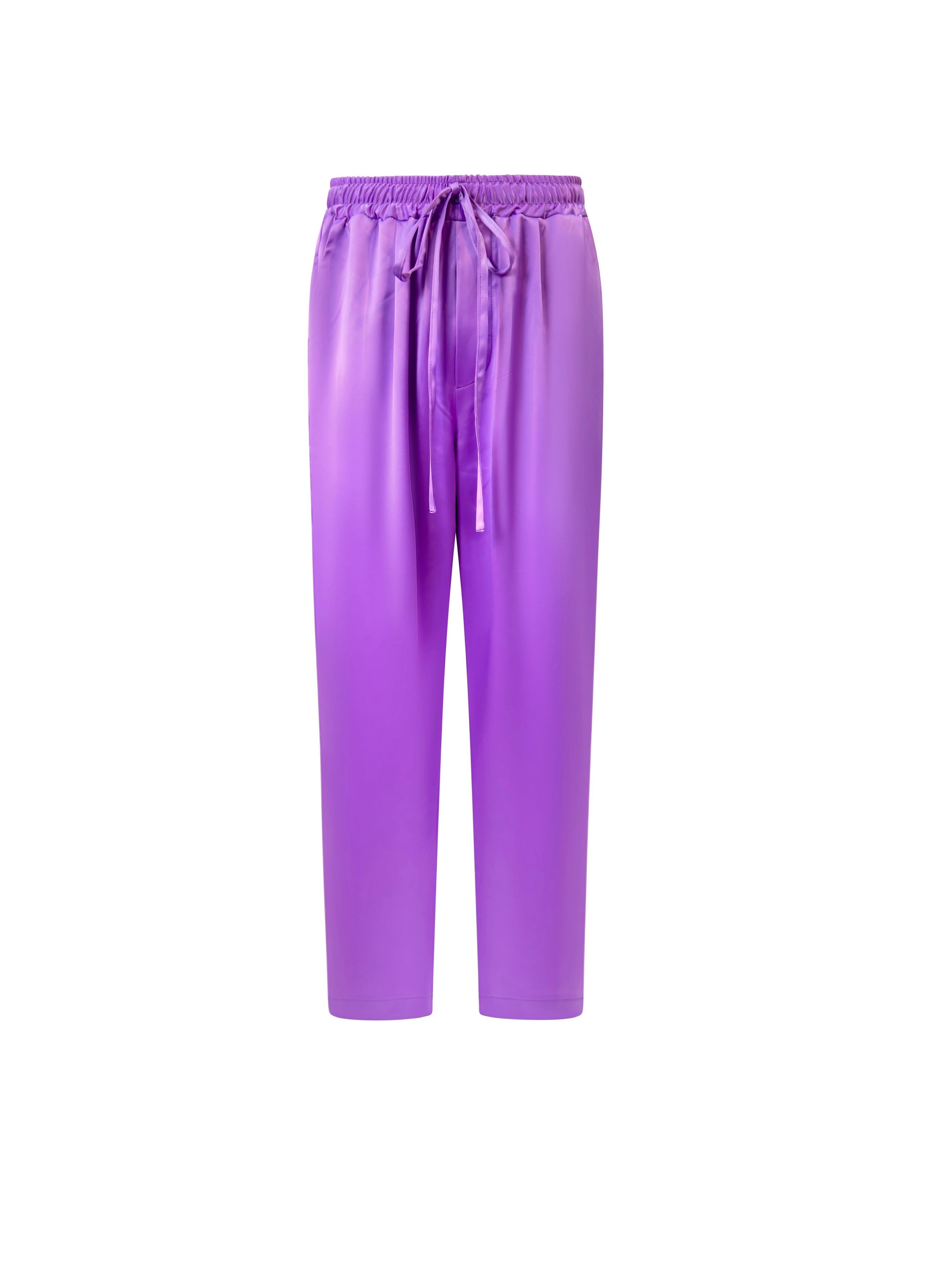 Pantalone Cargo Senza Tasche Lilla