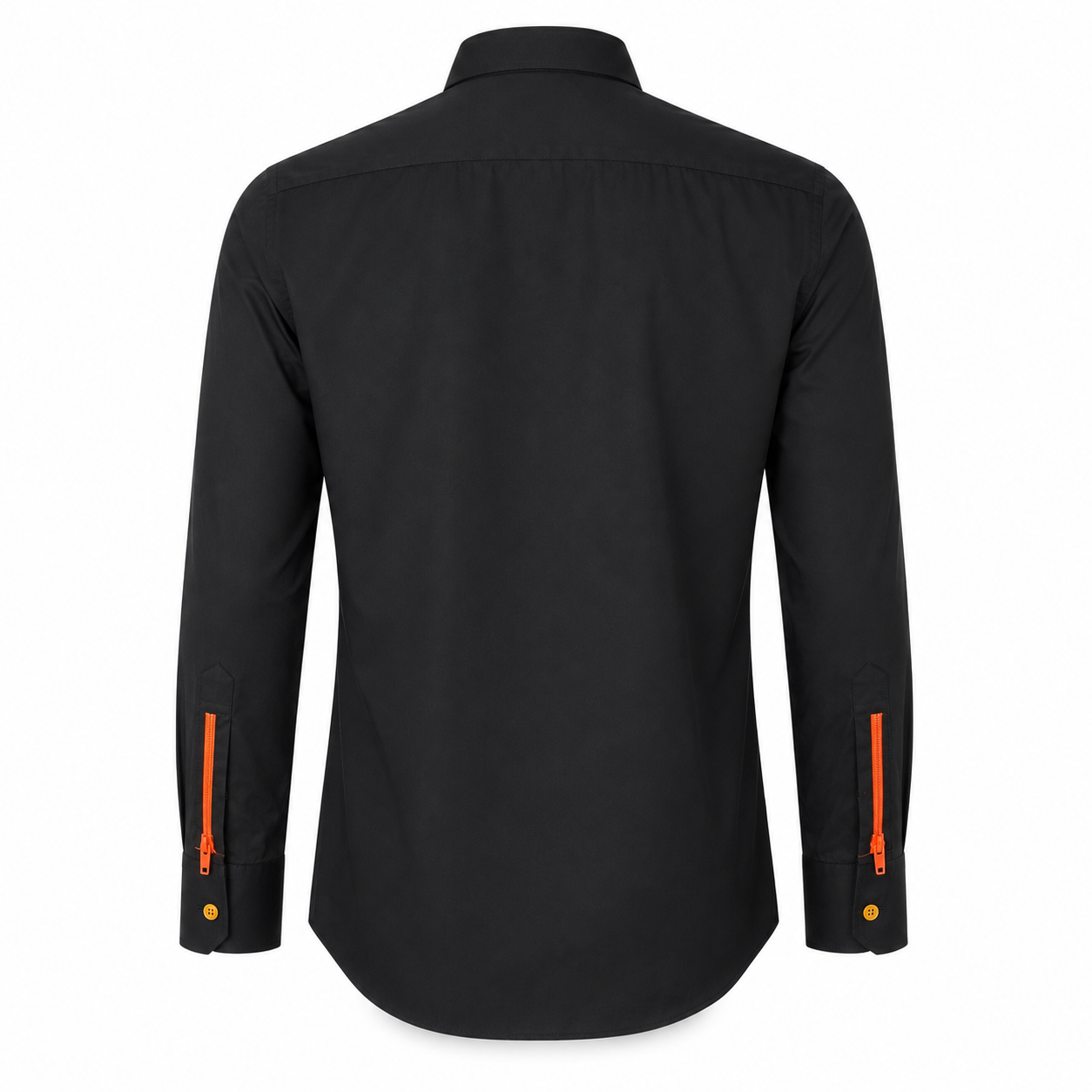 Camisa LENNOX - Botones Negro/Naranja