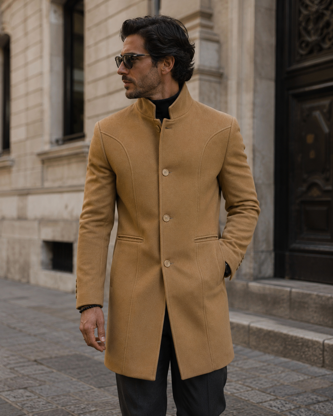 Cappotto Coreano Beige