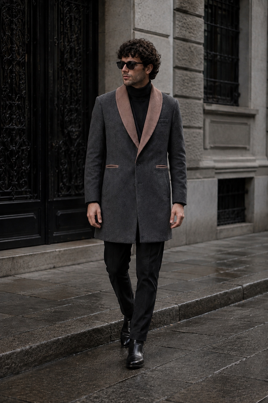 Cappotto Pitt Grigio e Beige
