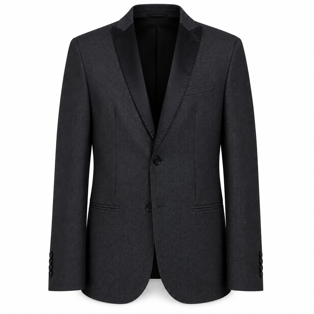 Giacca ELTON JOHN - Gray Honeycomb/Black Lapel
