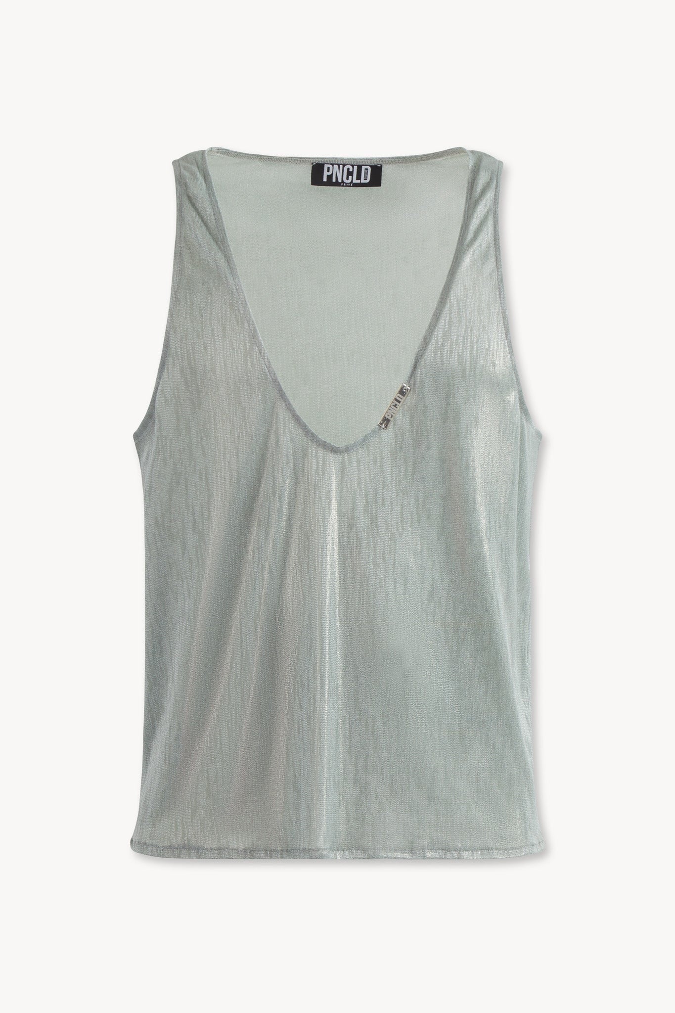 Mint Coated Jersey Tank Top