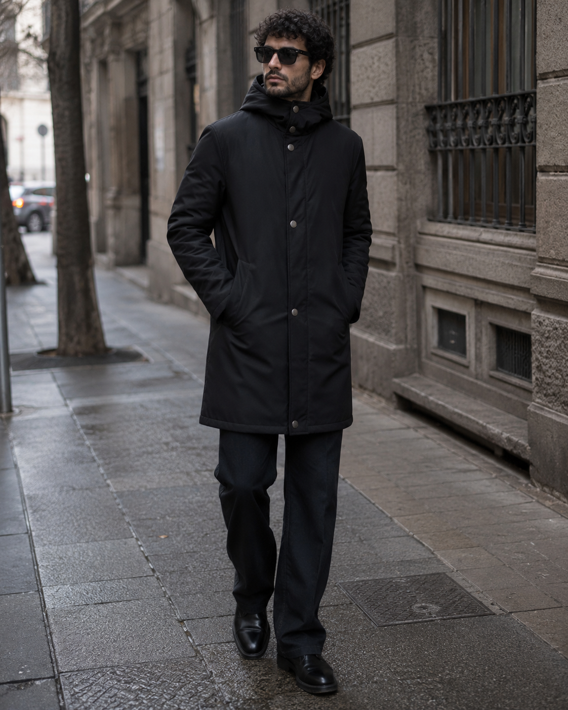 Giubbino Faraon Black Leather