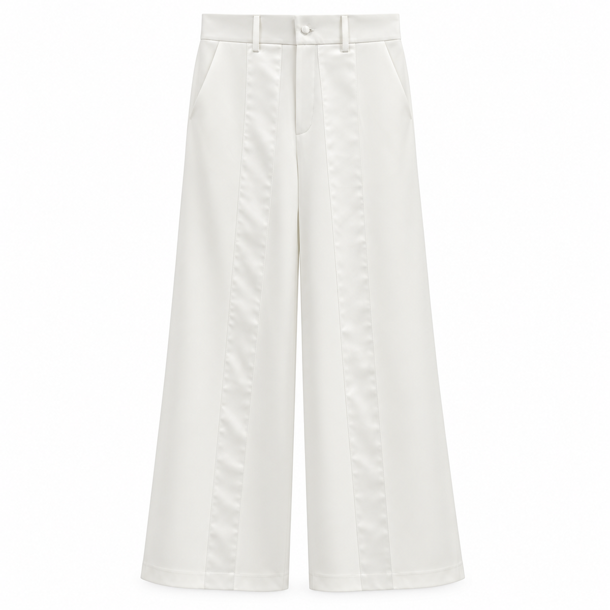 Pantalone Palazzo Bianco Banda Raso
