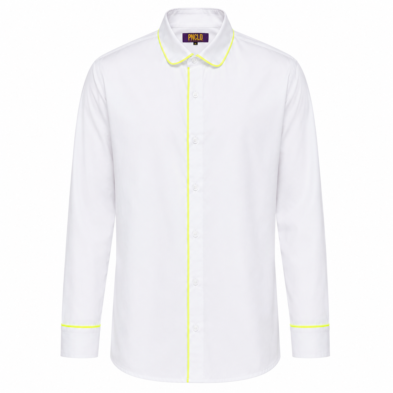 Camicia BEATLES - Weiß/Gelb Fluo