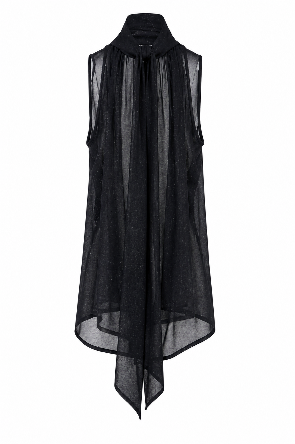 Camicia Collo Alto Giromanica Nera