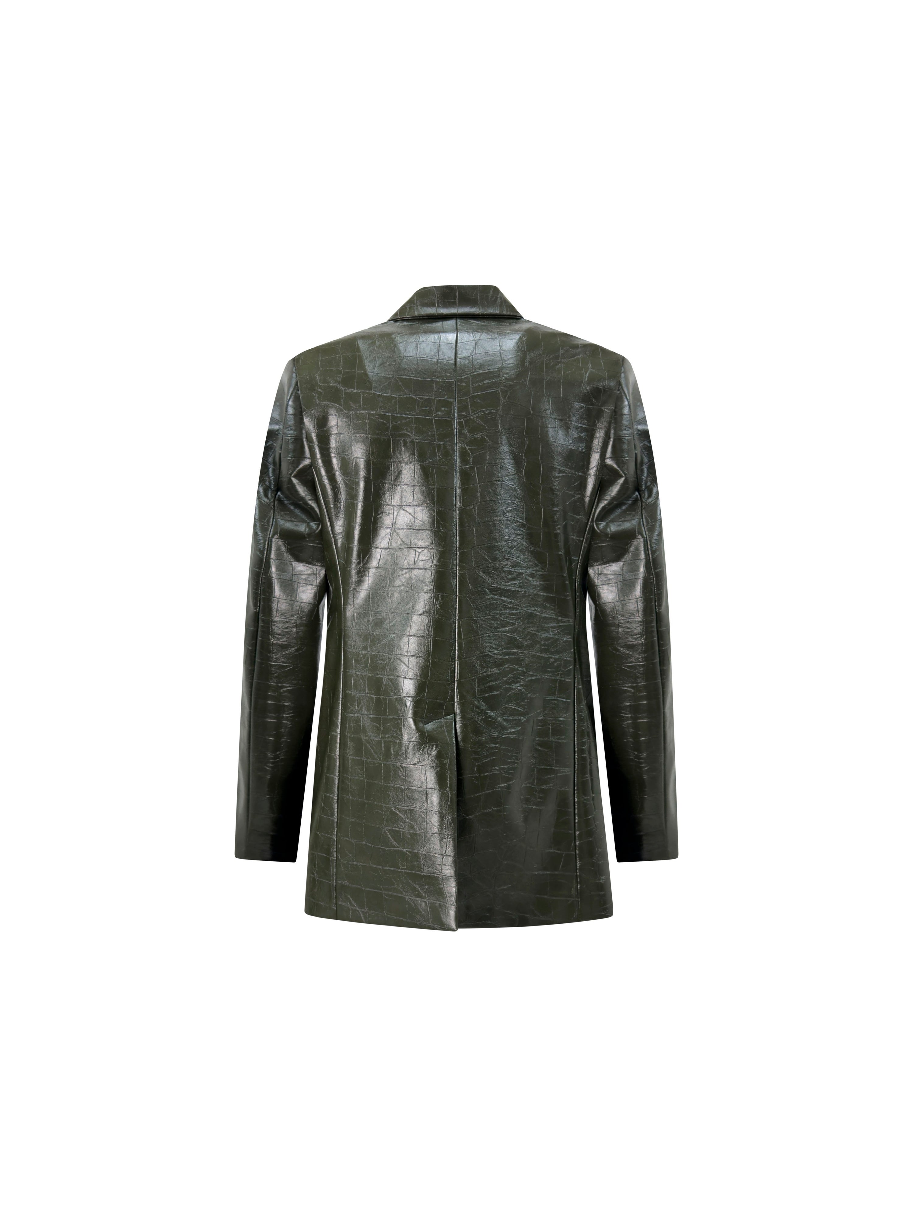 Giacca Lancia Eco Coccodrillo Verde retro