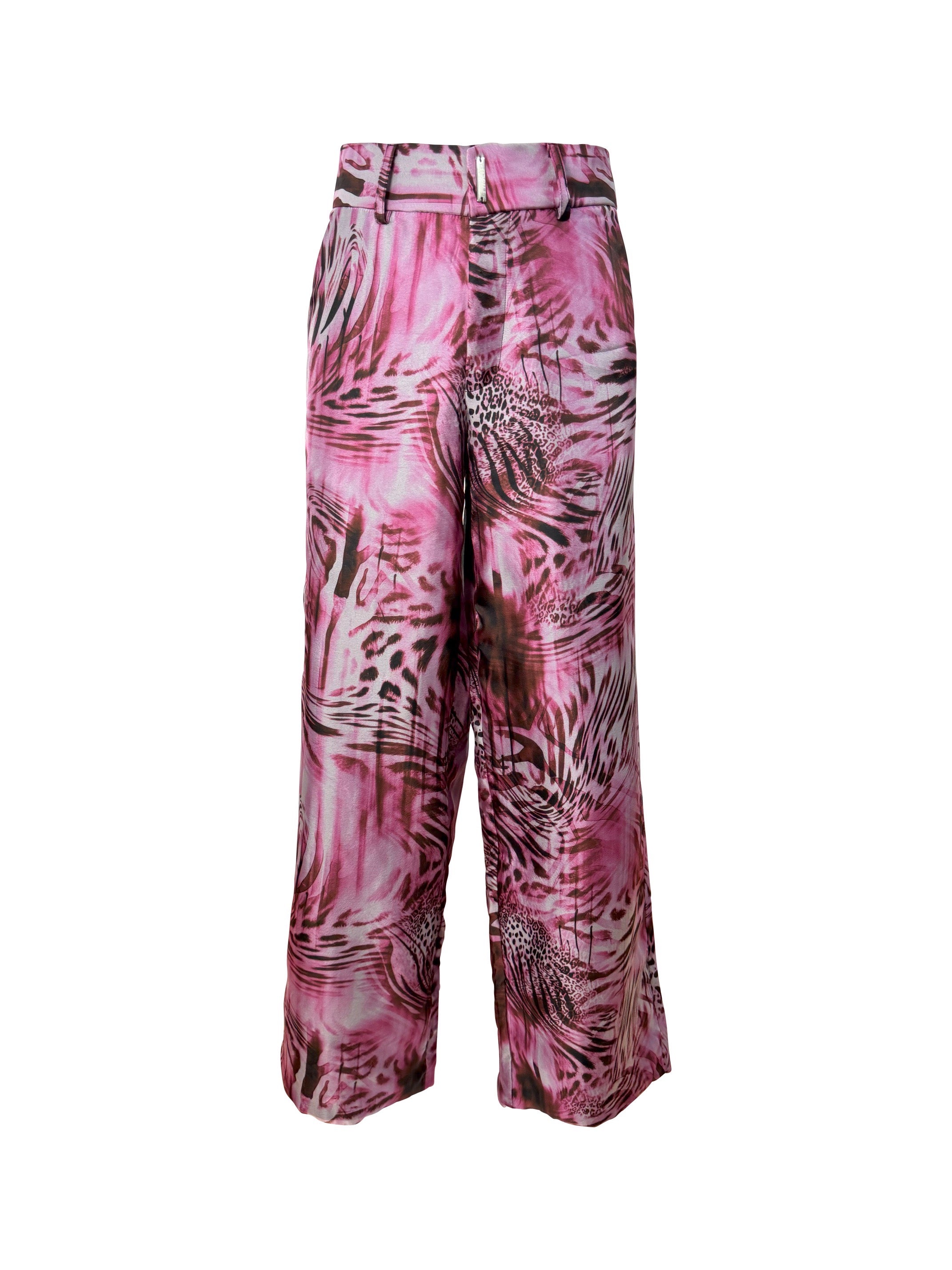 Pantalon Palazzo Animalier Rosa