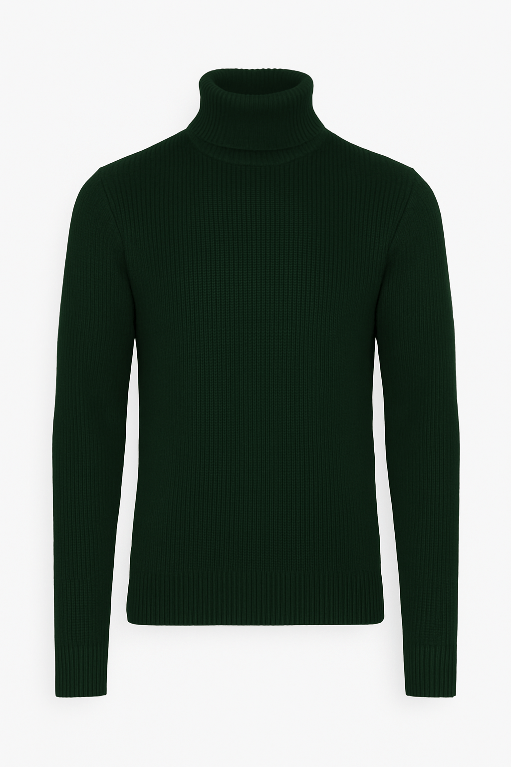 Maglione Collo Alto STREISAND - Dark Green/Black fronte