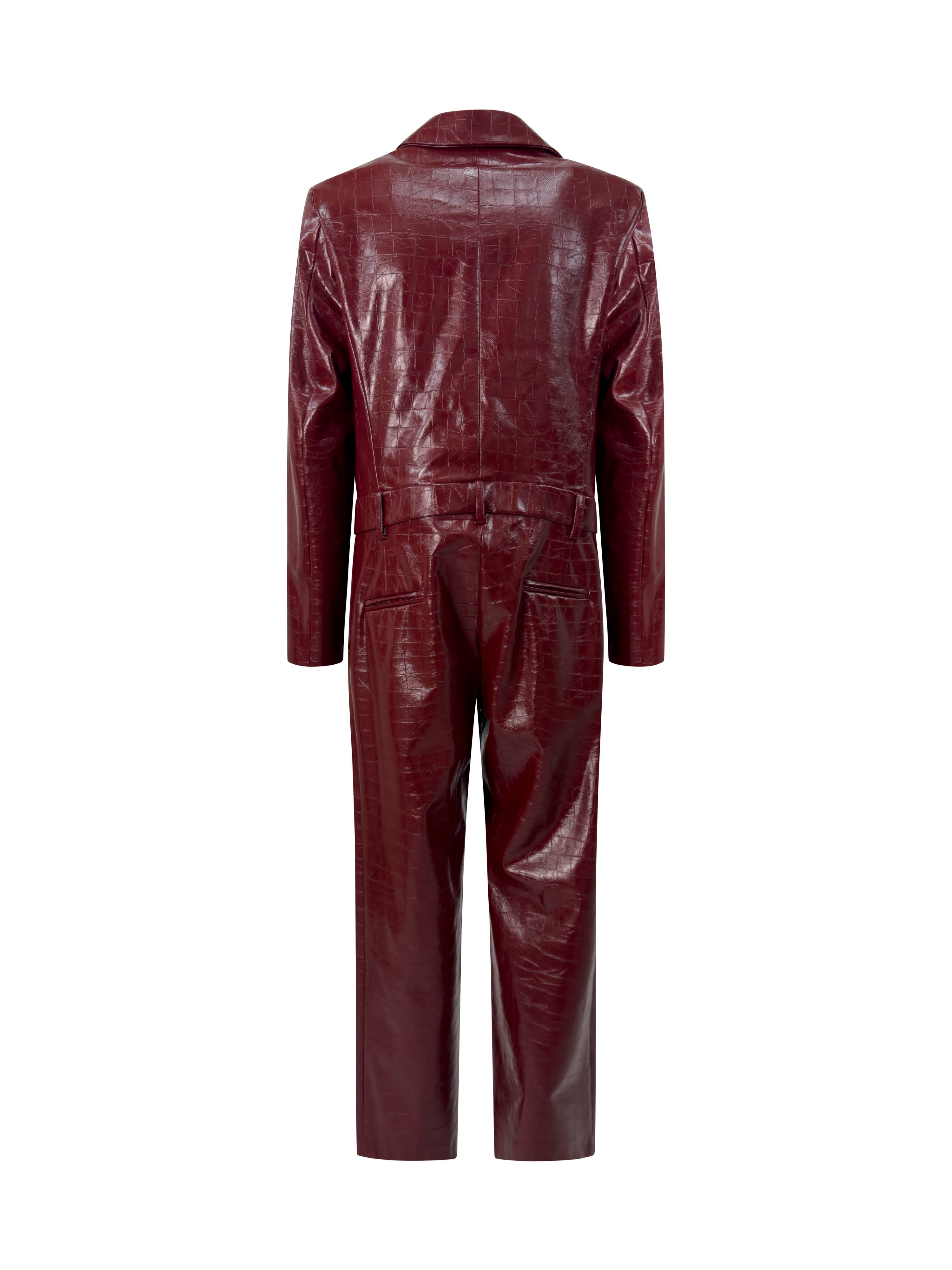 Tuta Blazer Eco Coccodrillo Bordeaux retro