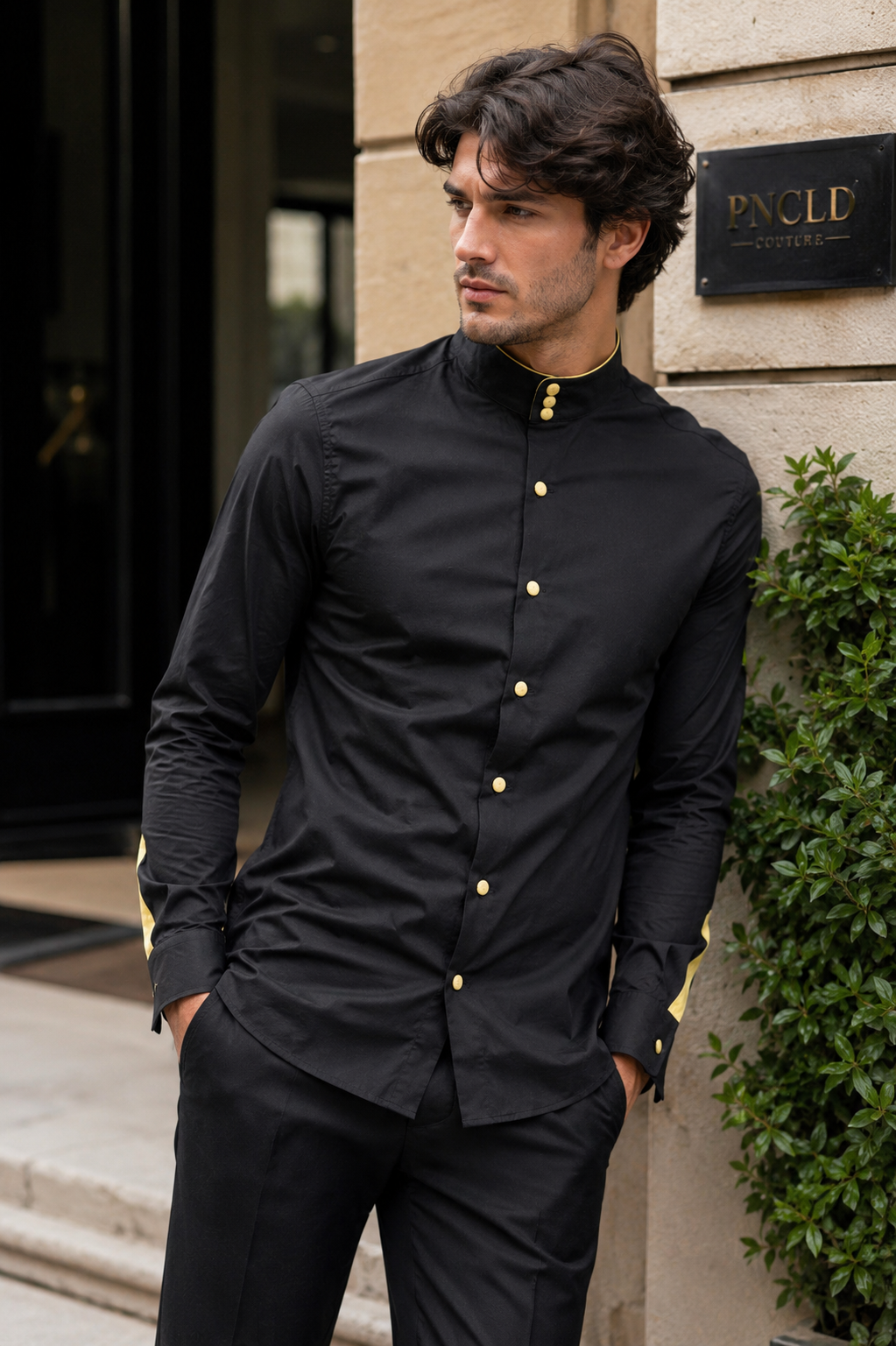 Chemise 3 LENNOX - Noir/Jaune CC