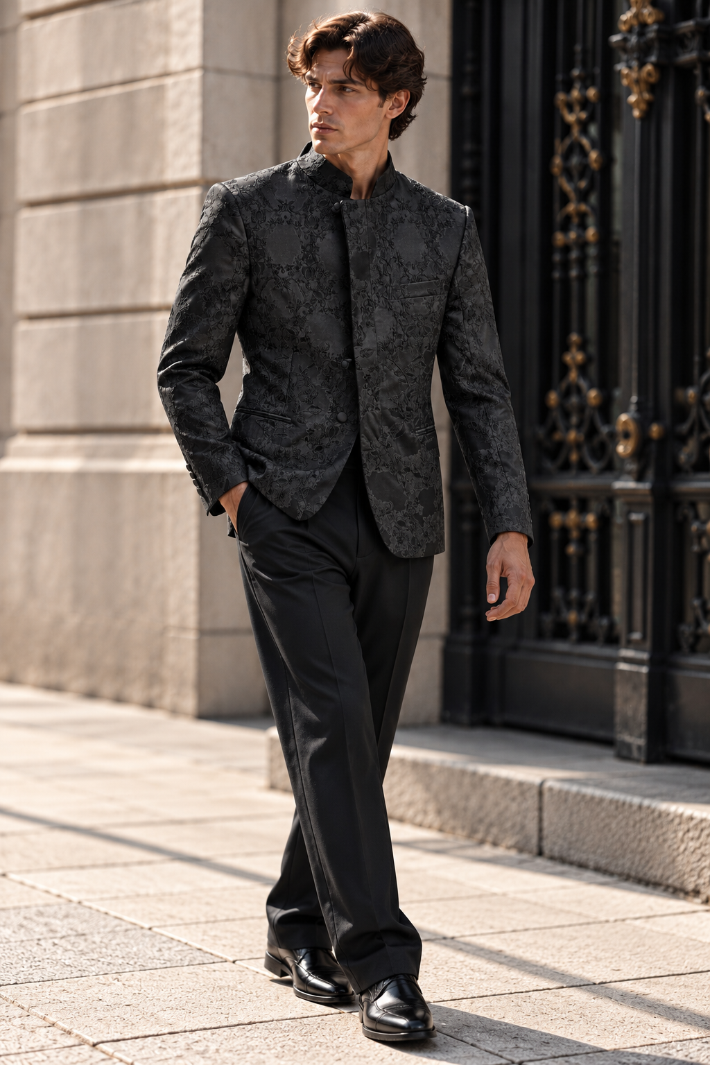 Chaqueta GENESIS - Flores Negras