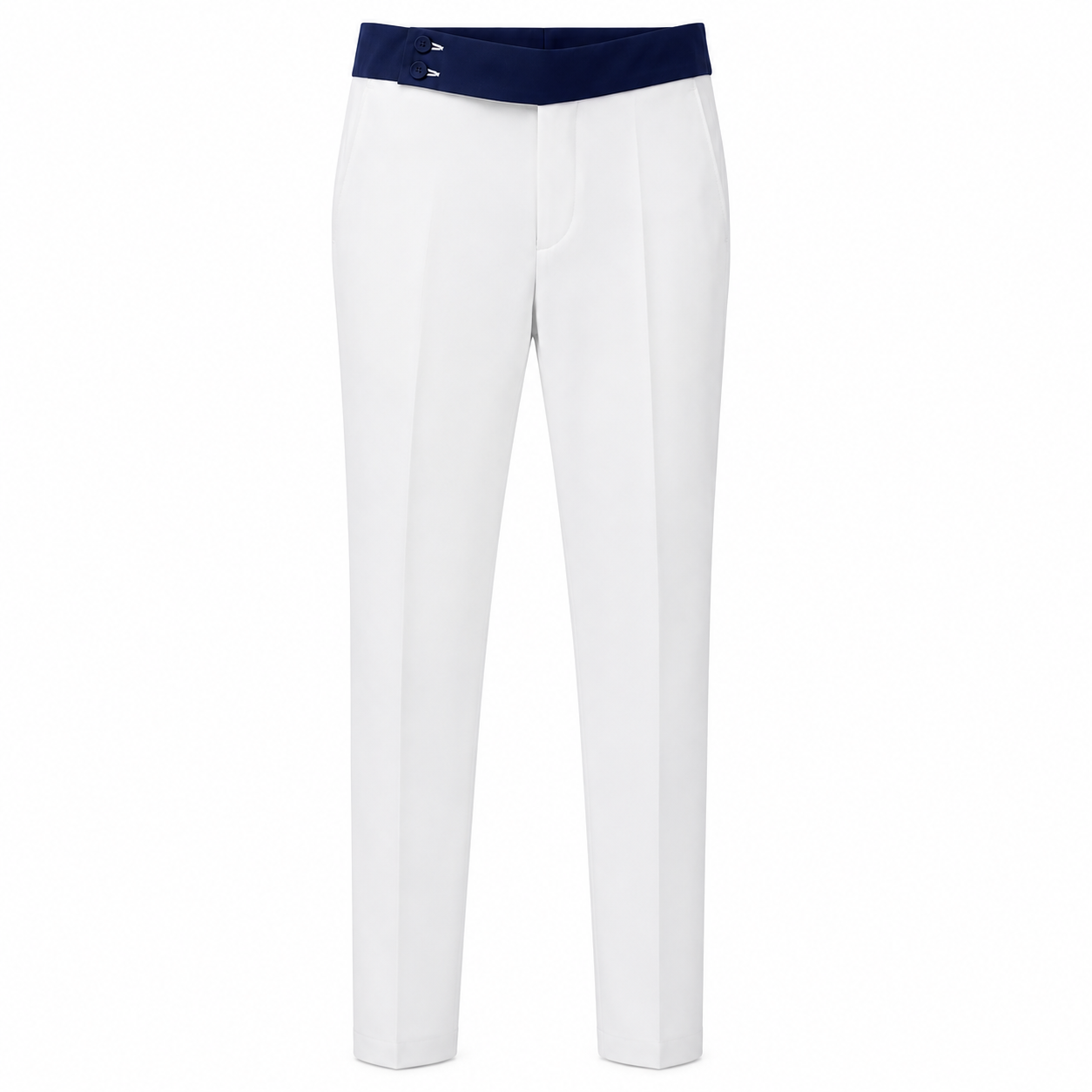 Pantalon PRINCE - Blanc/Bleu