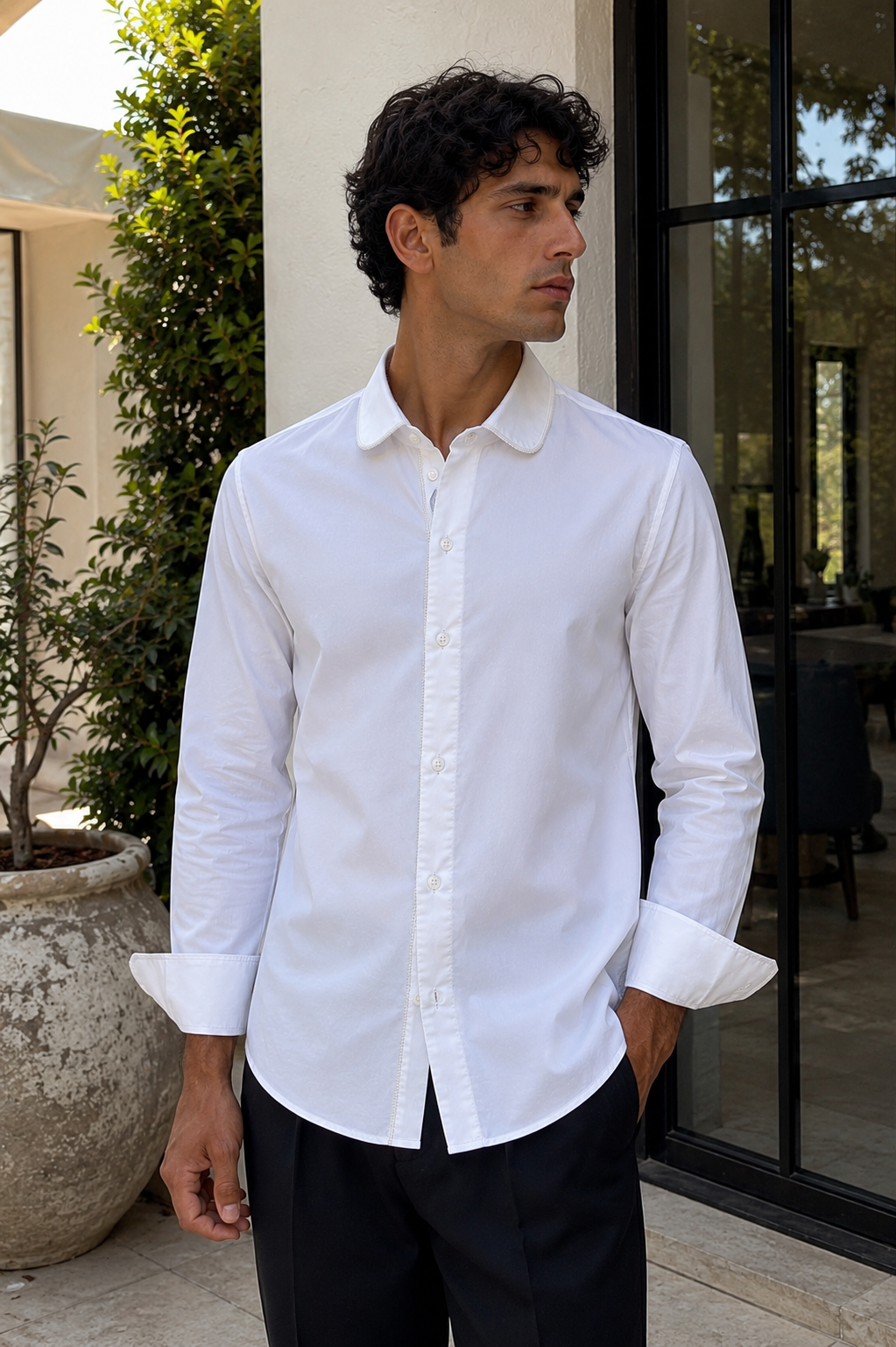 Camicia BEATLES - Weiß/Weiß