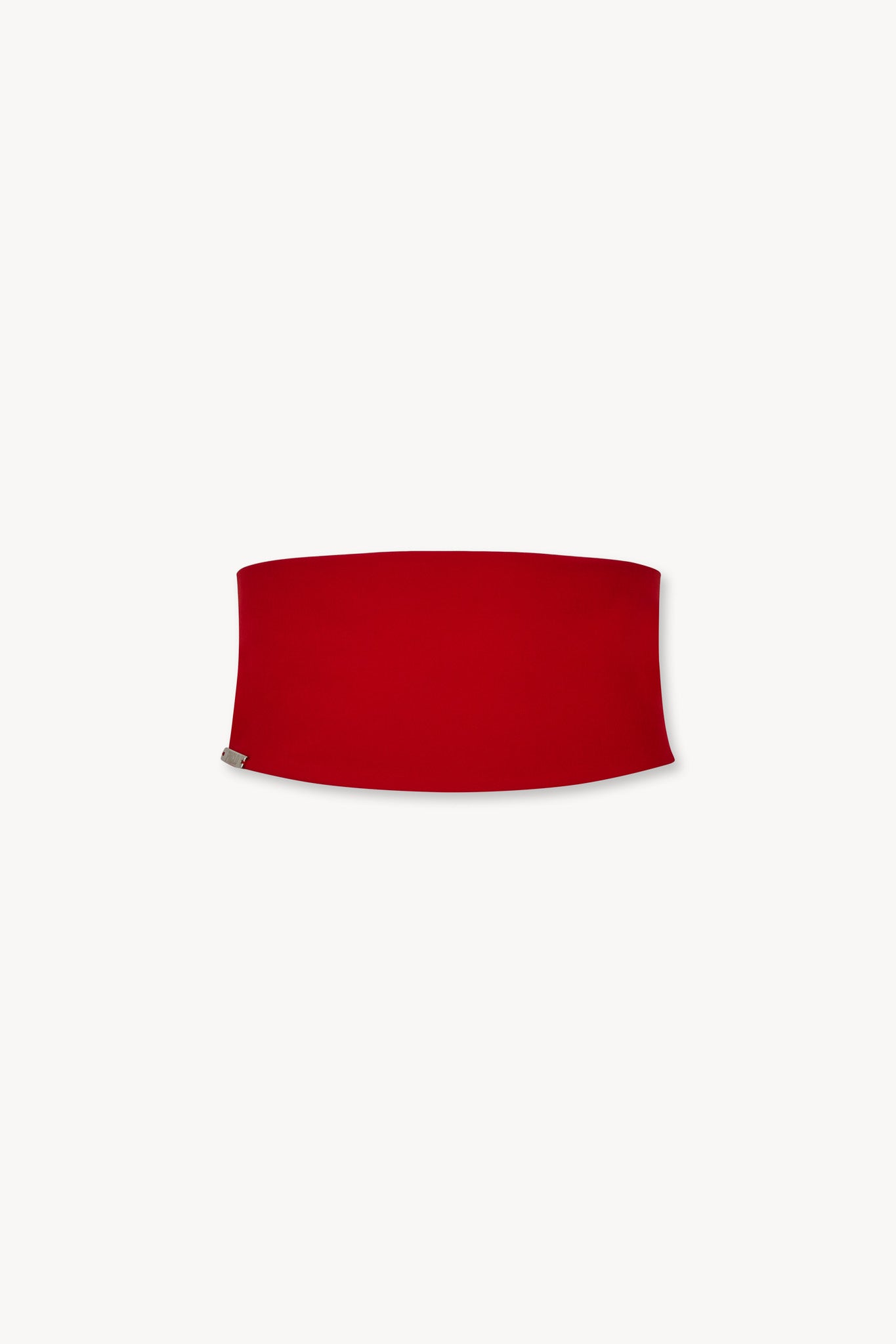 Fascia Smoking Senza Pieghe con Gancio rossa chiusa