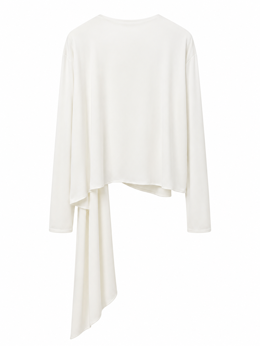 Maglia con Drappeggio Bianca