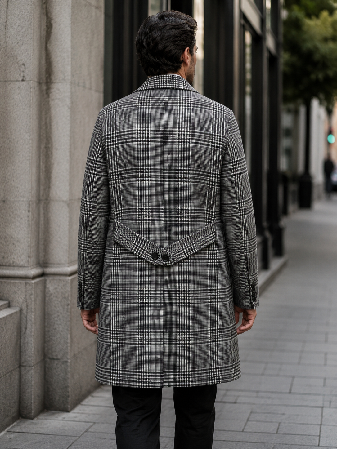 Cappotto Gere Principe di Galles Bicolore