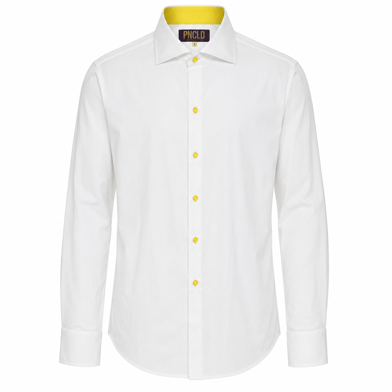 Camisa LENNOX - Botones Blanco/Amarillo