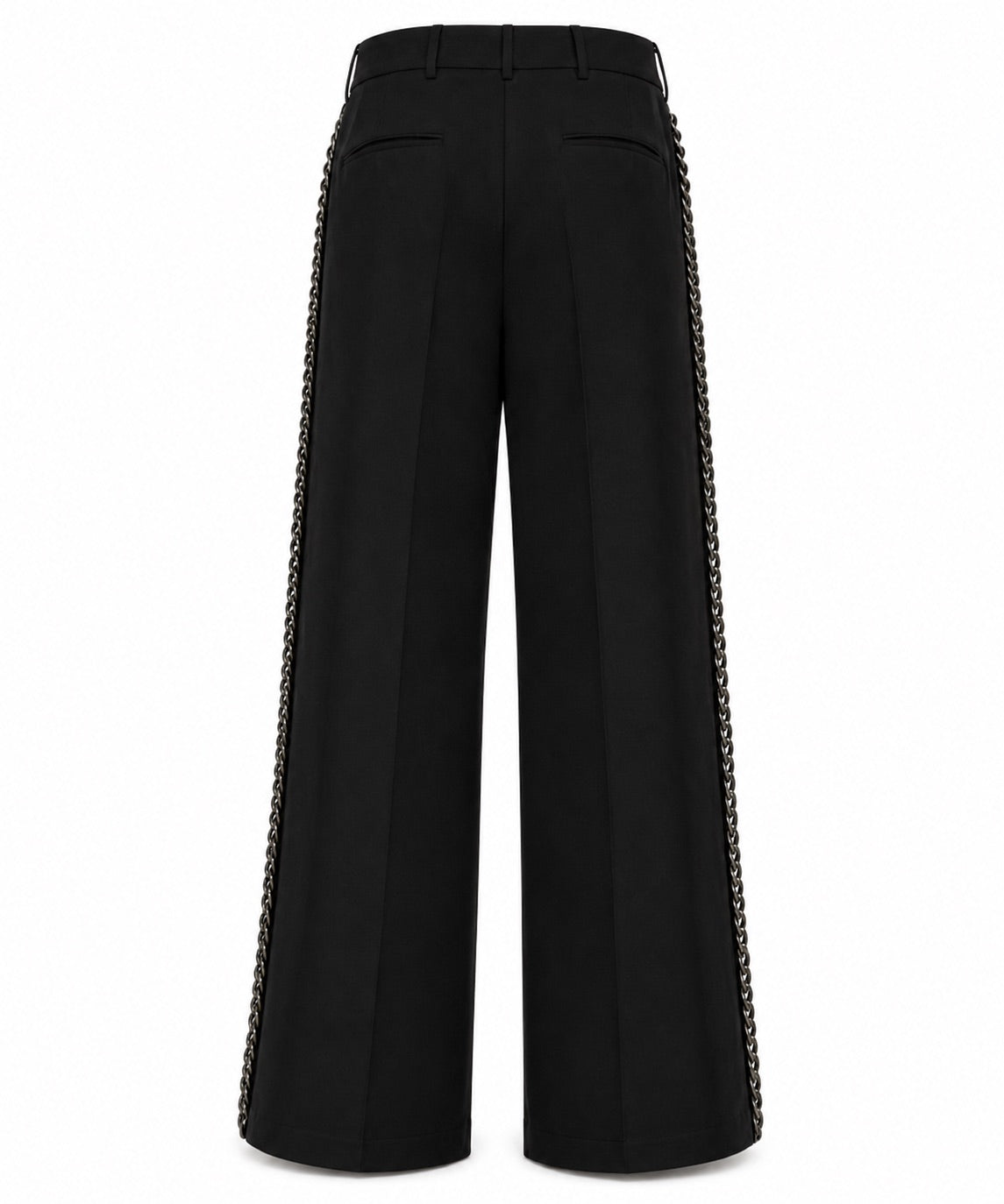 Pantalone Palazzo Nero con Catena